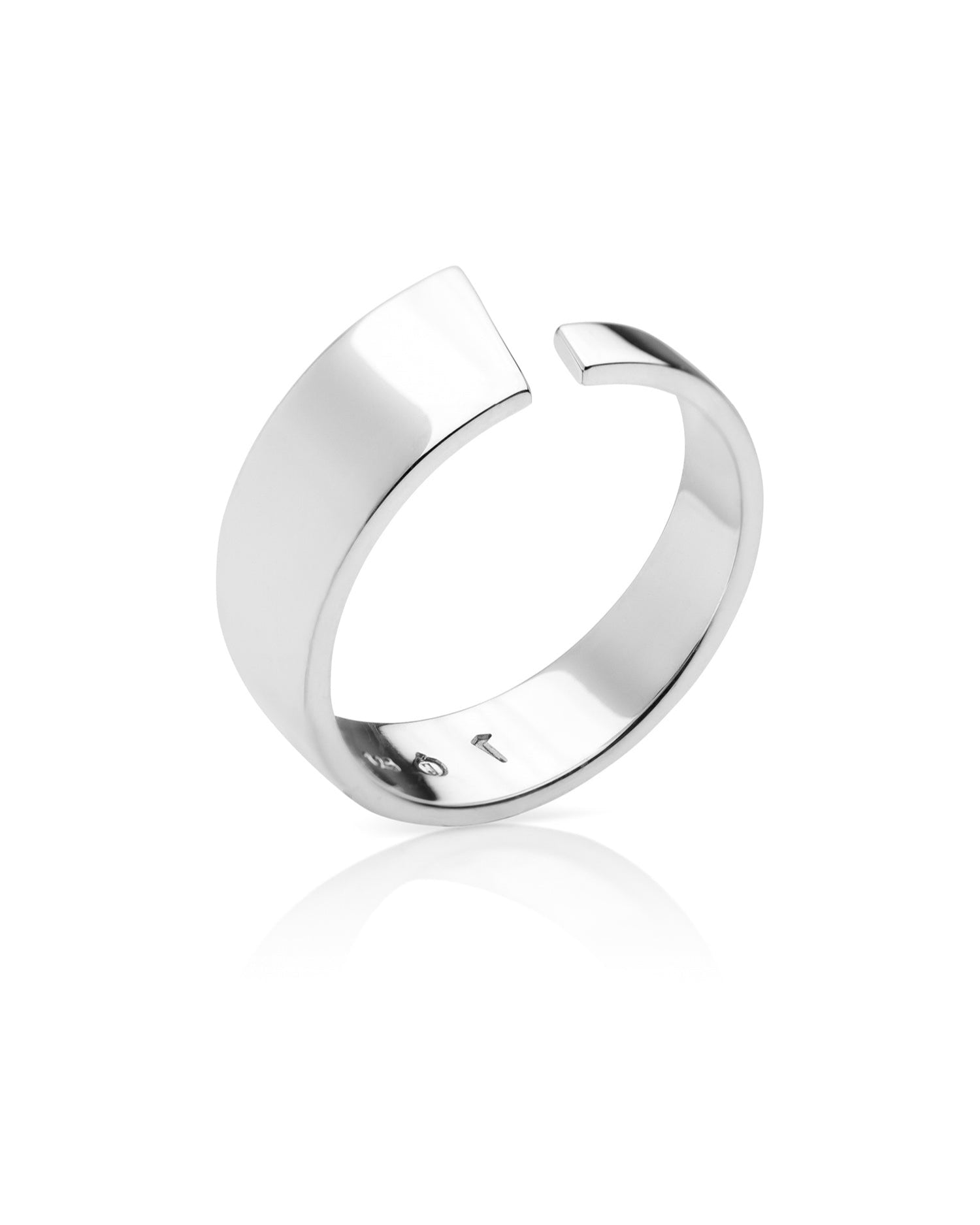 Ring Silver Shiny Pulpit Rock