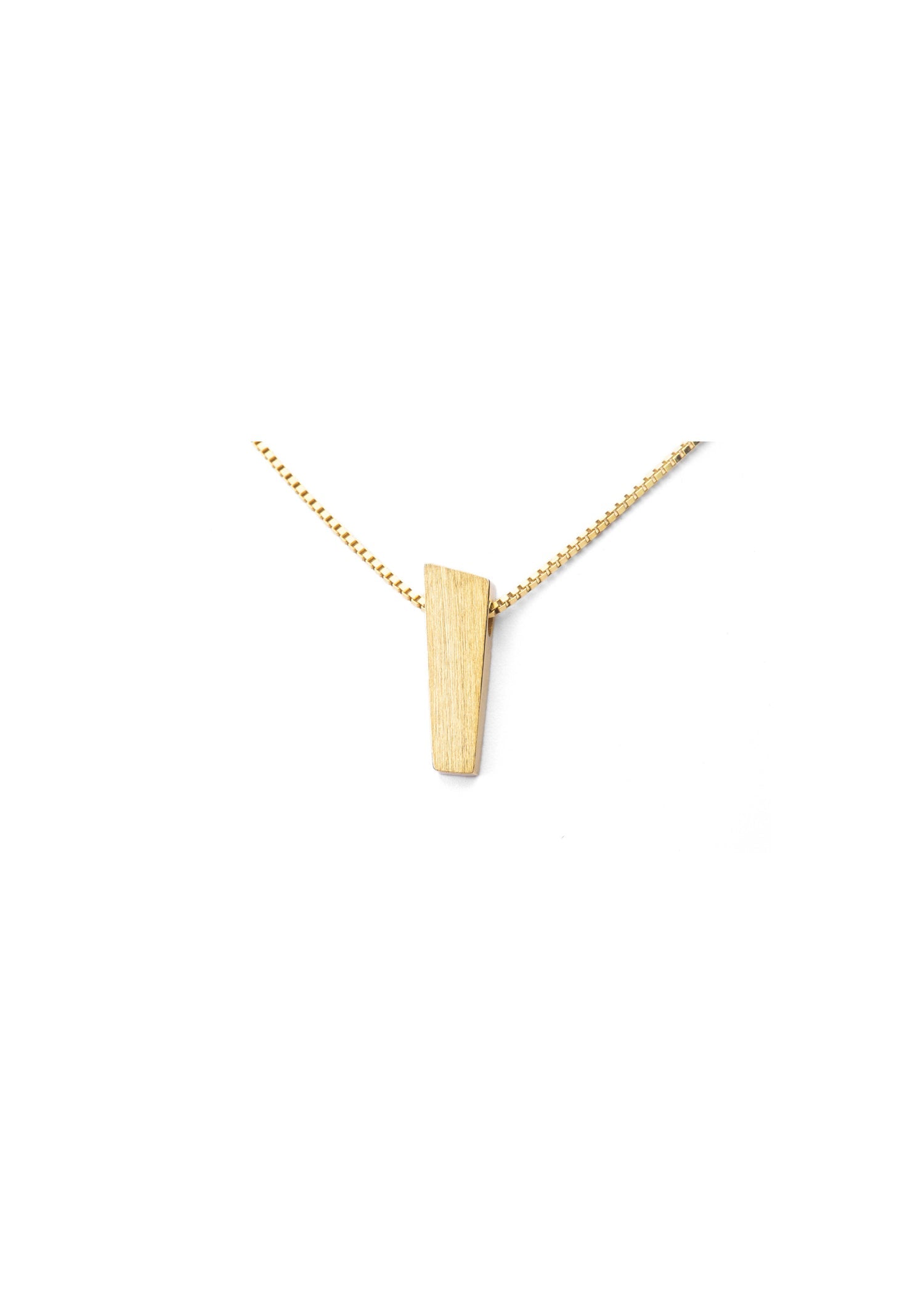 Pendant 15 mm Gold Matt Pulpit Rock