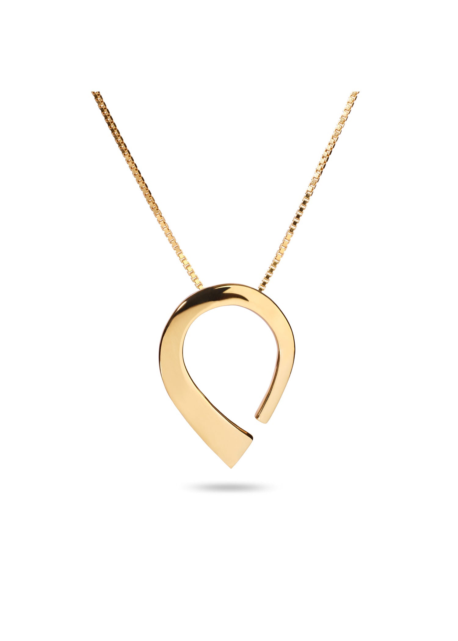 Round Pendant Gold Large Pulpit Rock