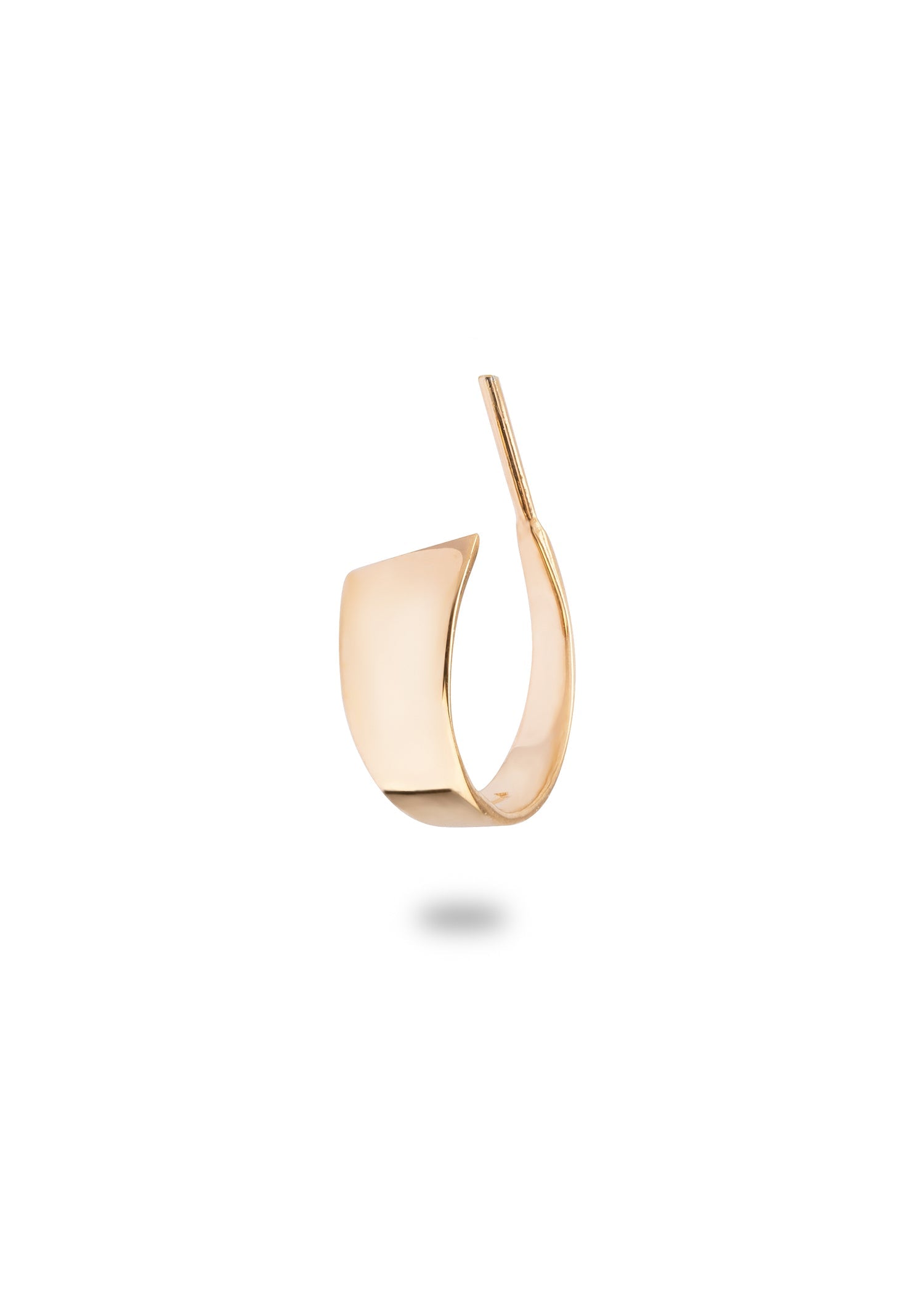 Earrings Creol 16 mm Gold Shiny Pulpit Rock