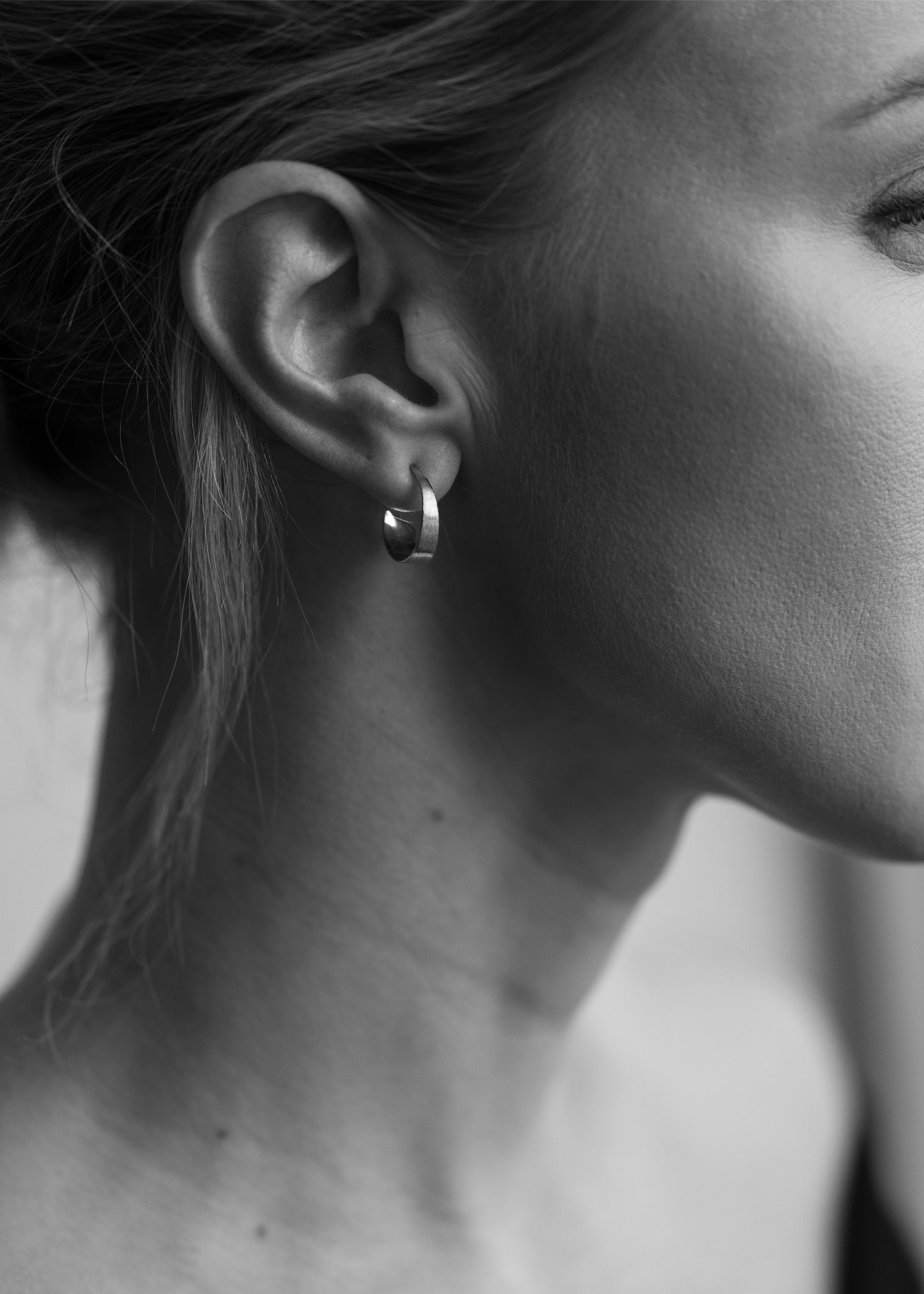 Earrings Creol 16 mm Gold Matt Pulpit Rock
