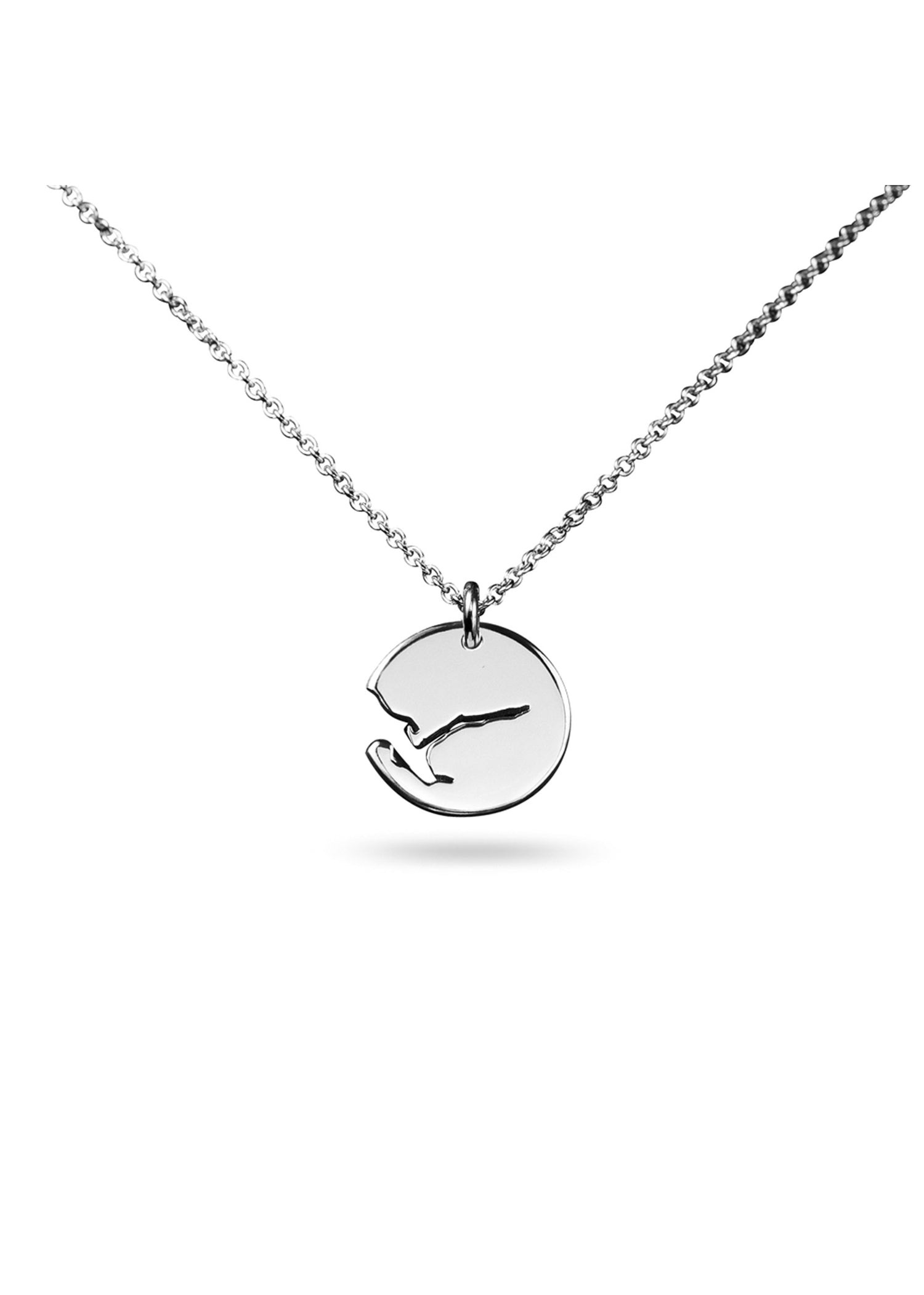 Pendant Silver 16 mm Shiny Lysefjord