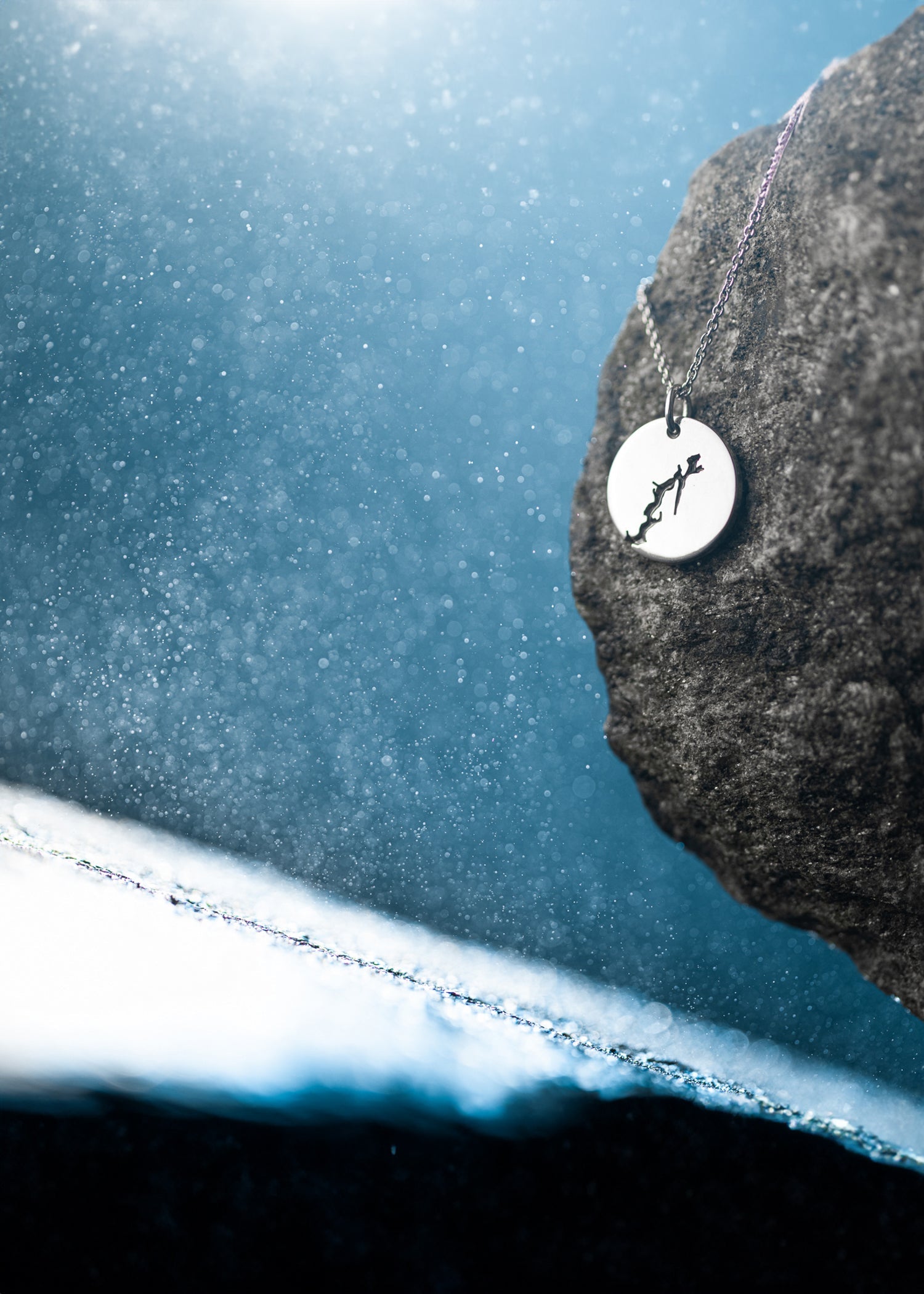 Anheng Sølv 16 mm Blank Hardangerfjord