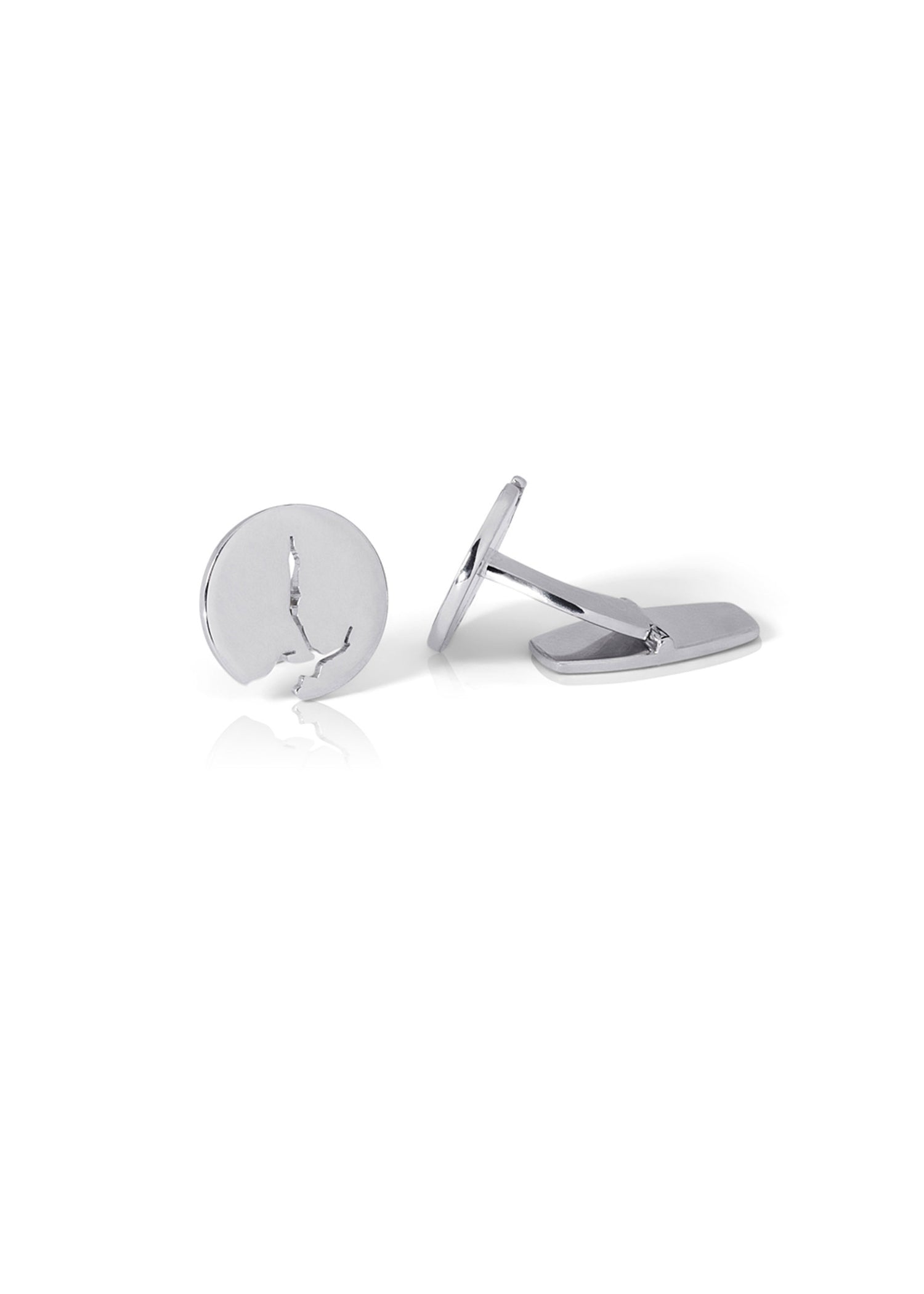 Cufflinks Silver 16 mm Blank Sognefjord
