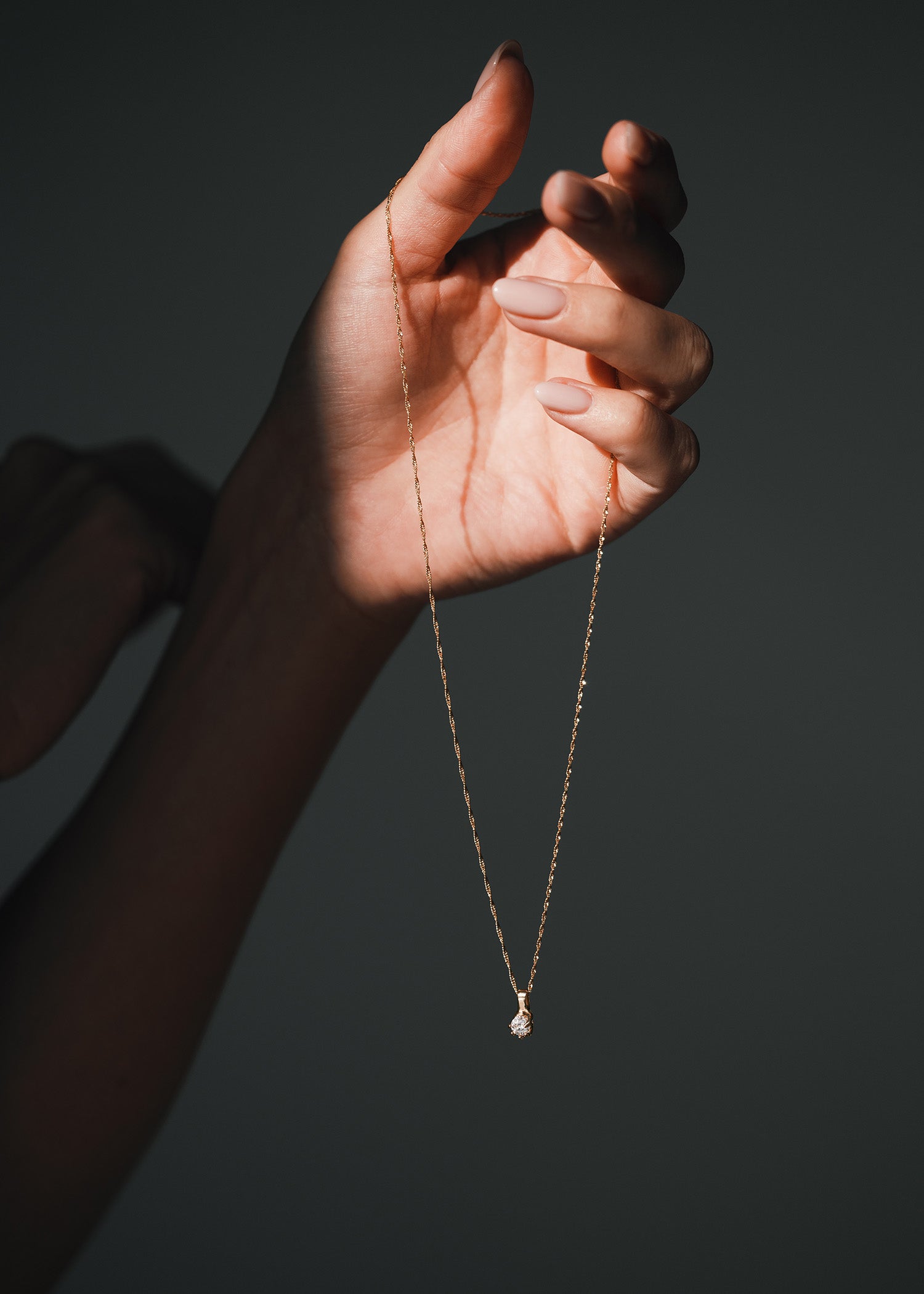 In your hand 0.1ct Gold