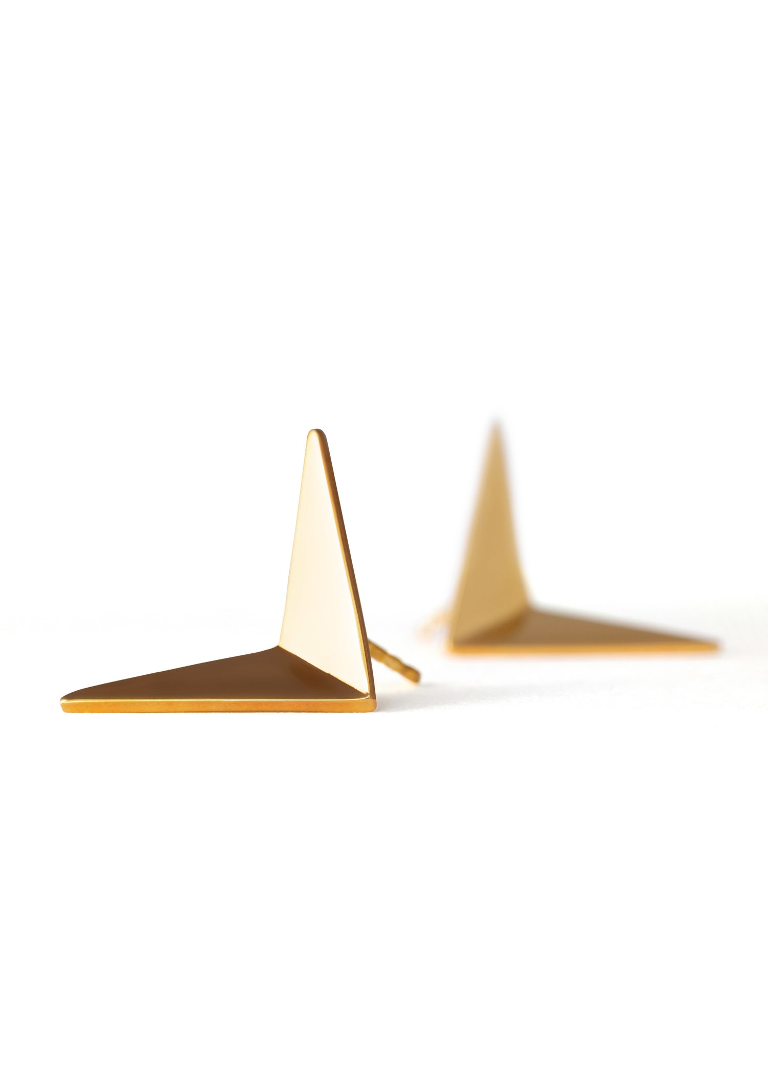 Earrings Large Gold Flying Birds