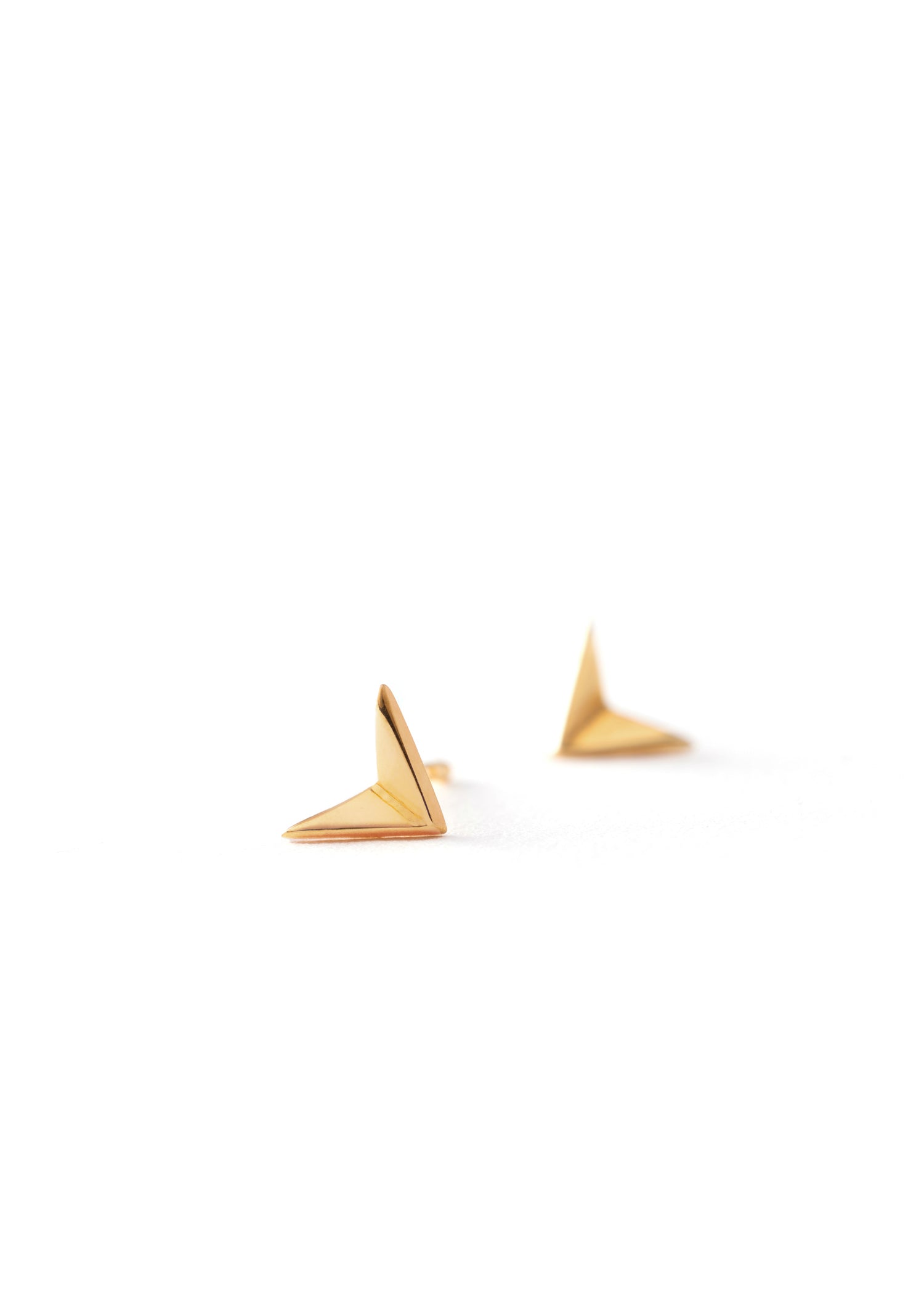 Earrings small Gold Flying Birds