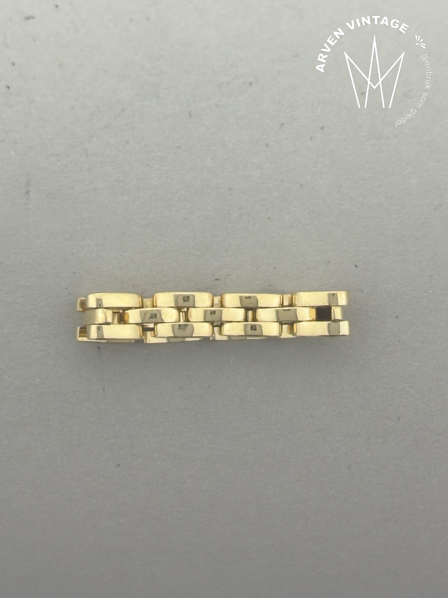 Vintage 18K gullring str 56