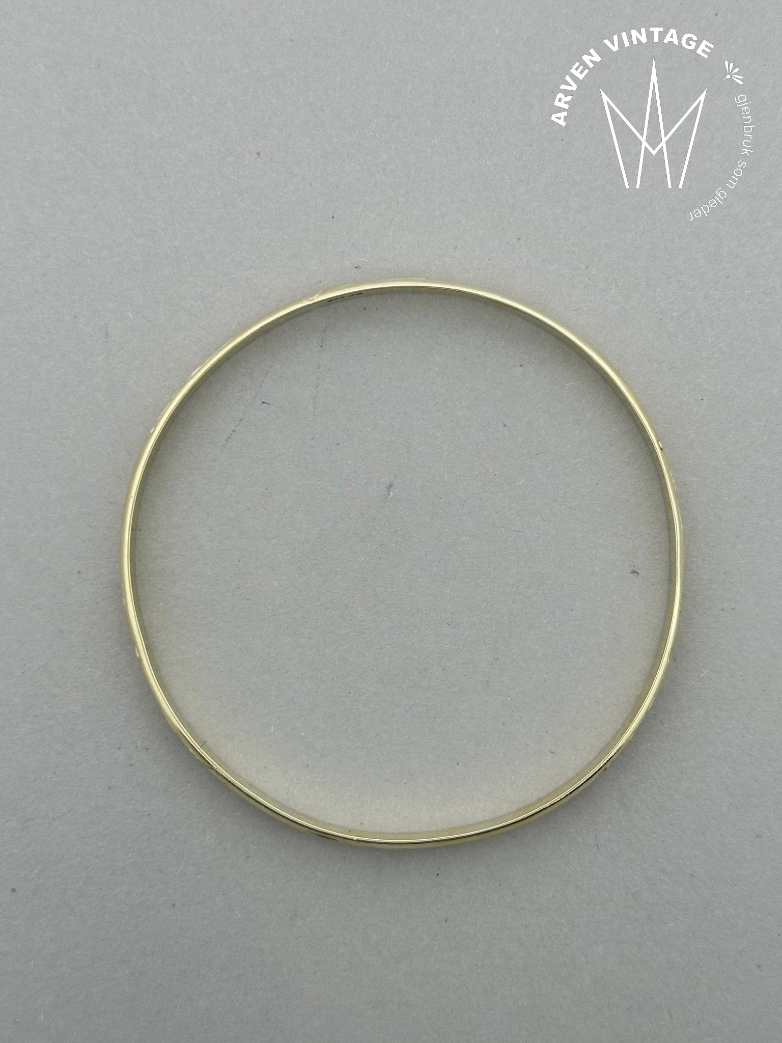 Vintage armring gult gull