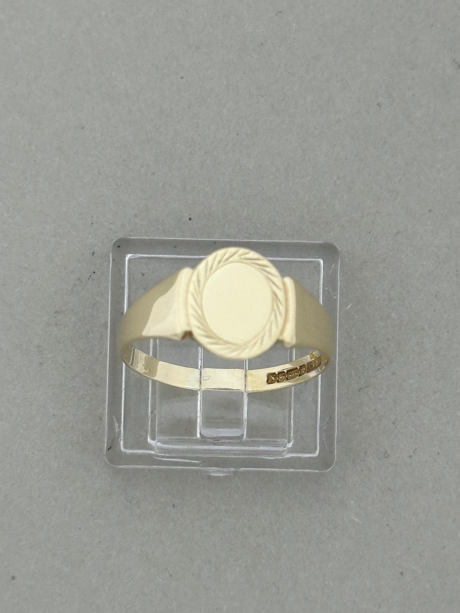 Vintage ring 9K gult gull str 56