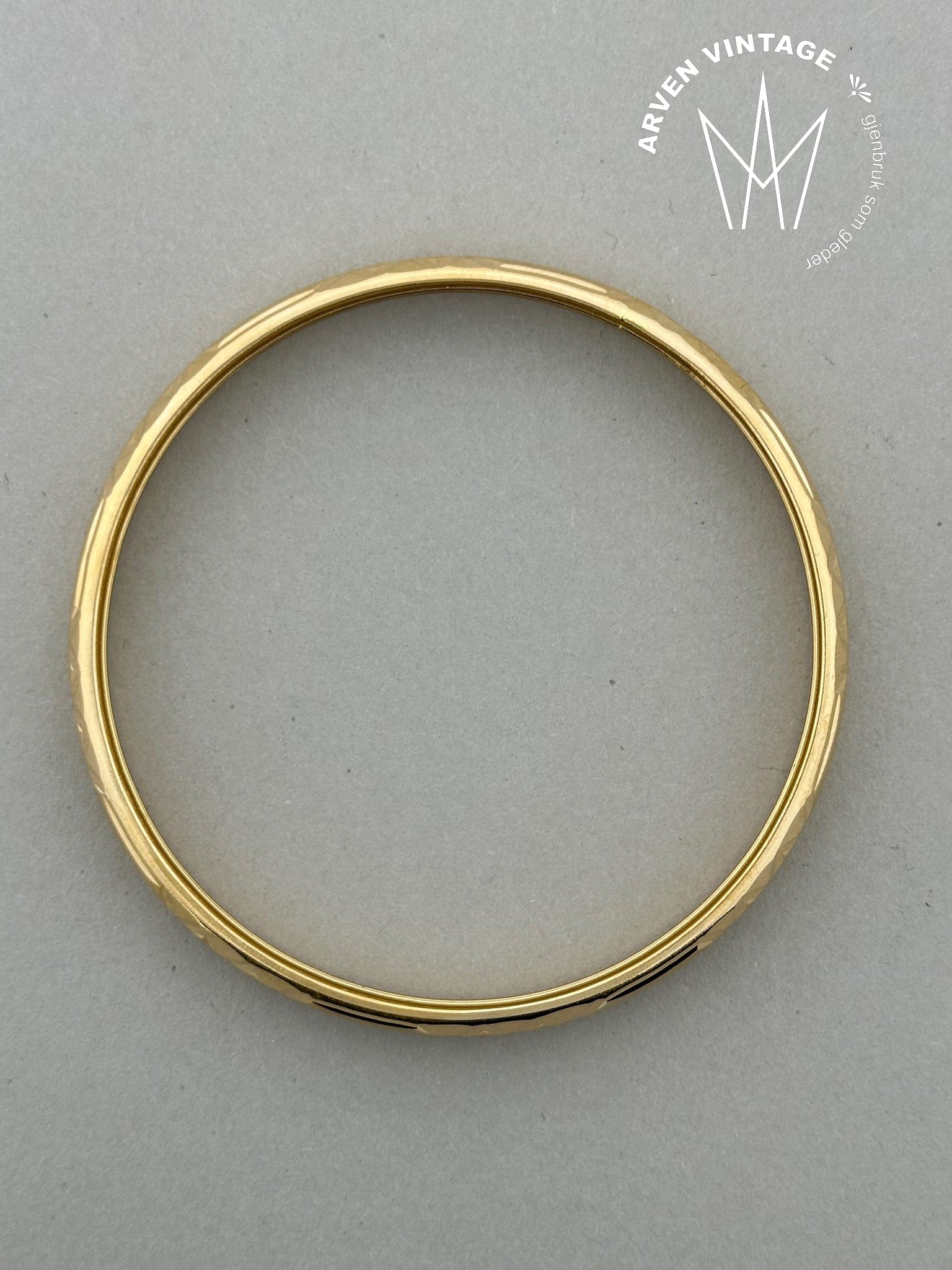 Vintage armring 21K gult gull