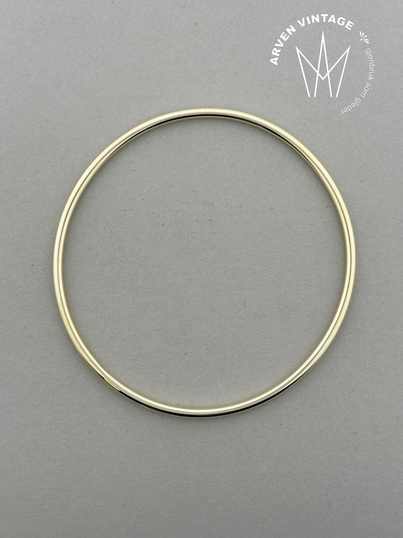 Vintage armring gult gull 20cm