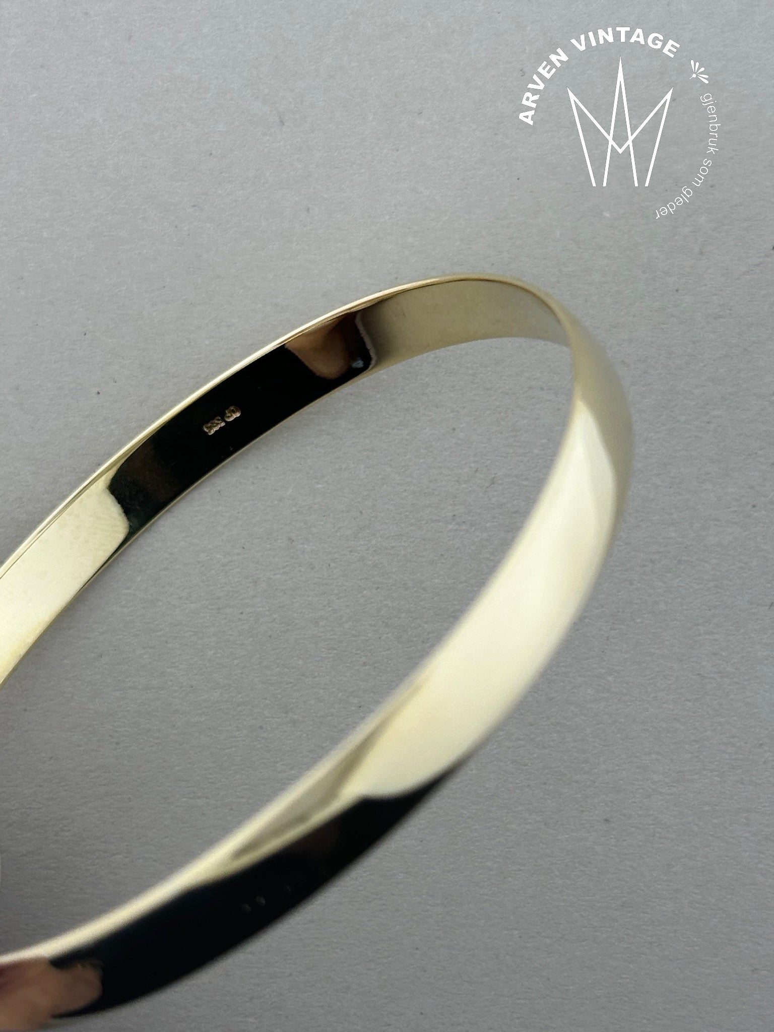 Vintage gull armring 20cm