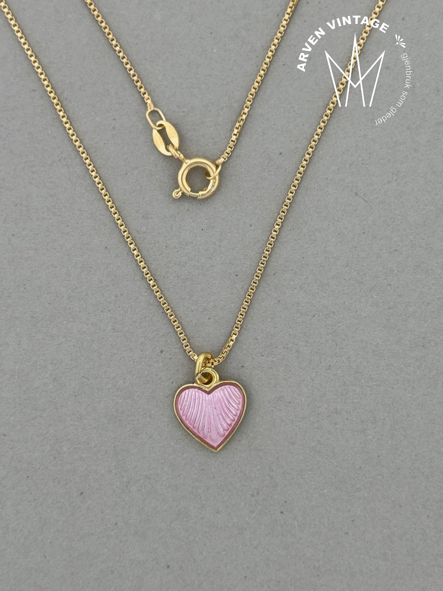 Vintage enamel jewelry in gold-plated silver