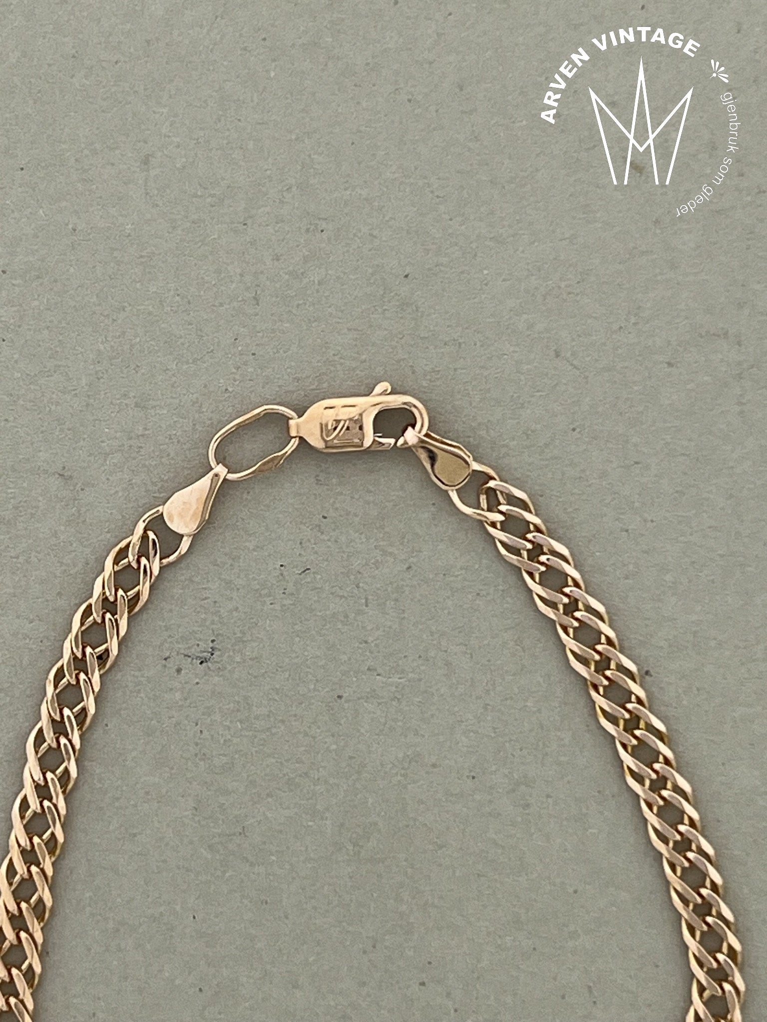 Vintage Bismarck bracelet rose gold 16cm