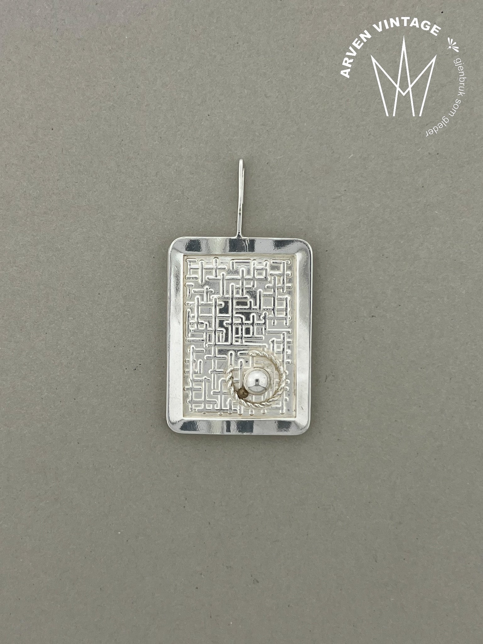 Vintage silver pendant
