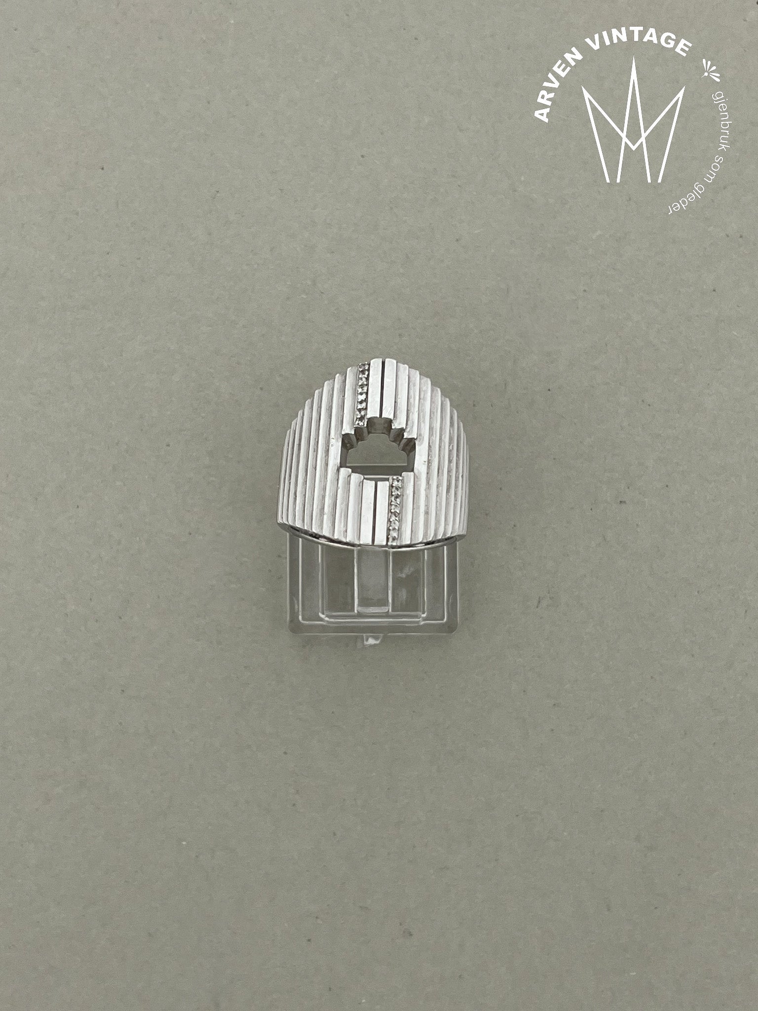 Vintage Breuning silver ring size 58