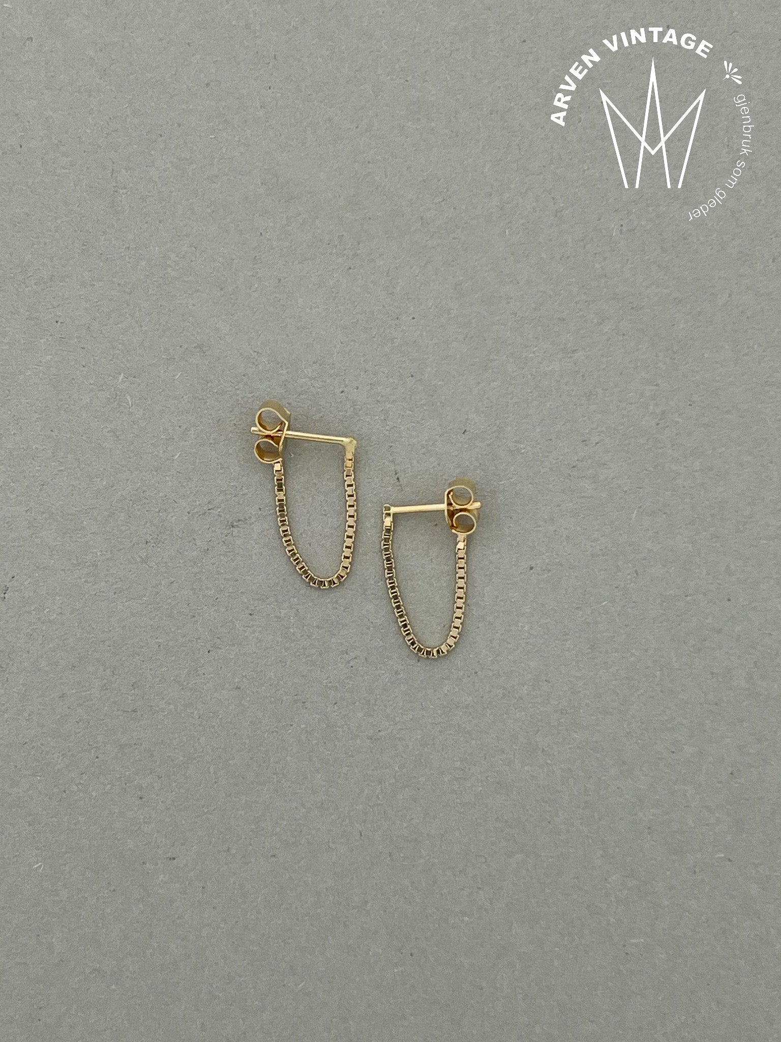 Vintage earrings yellow gold 18K