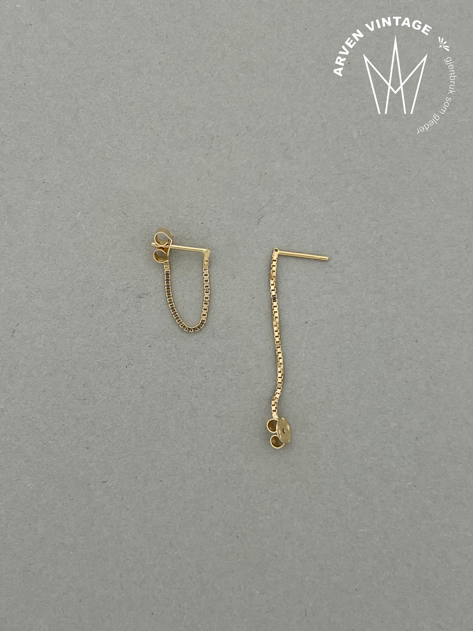 Vintage earrings yellow gold 18K