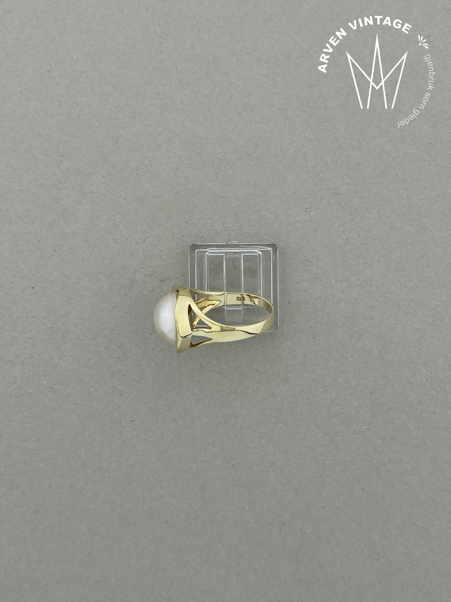 Vintage ring yellow gold size 55