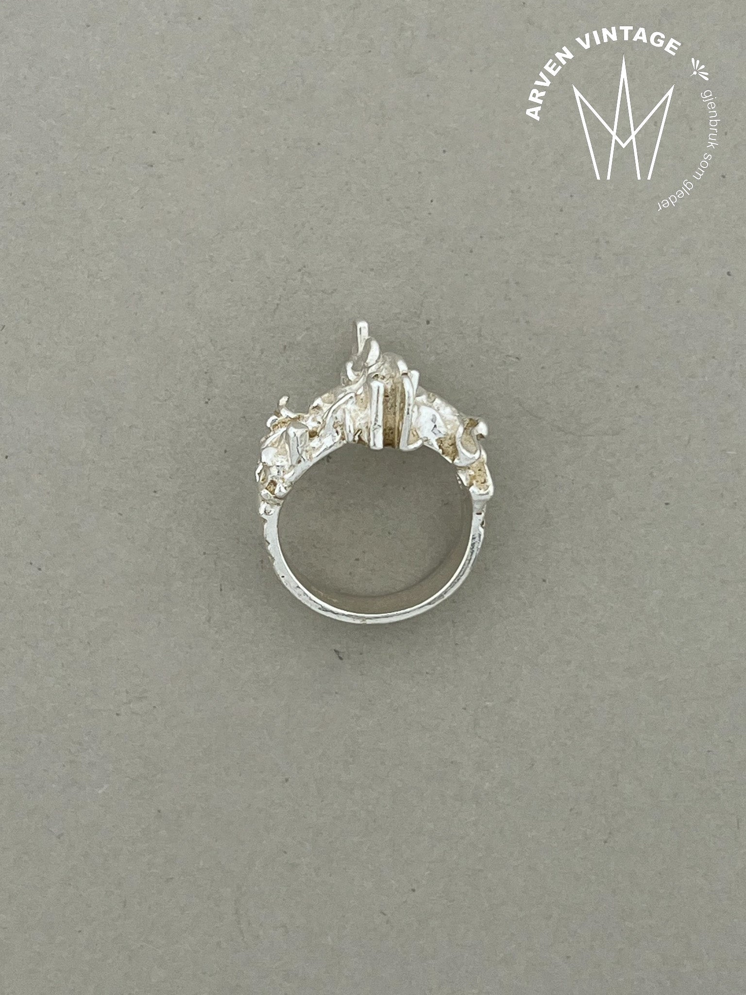 Vintage Juhls sølvring str 53