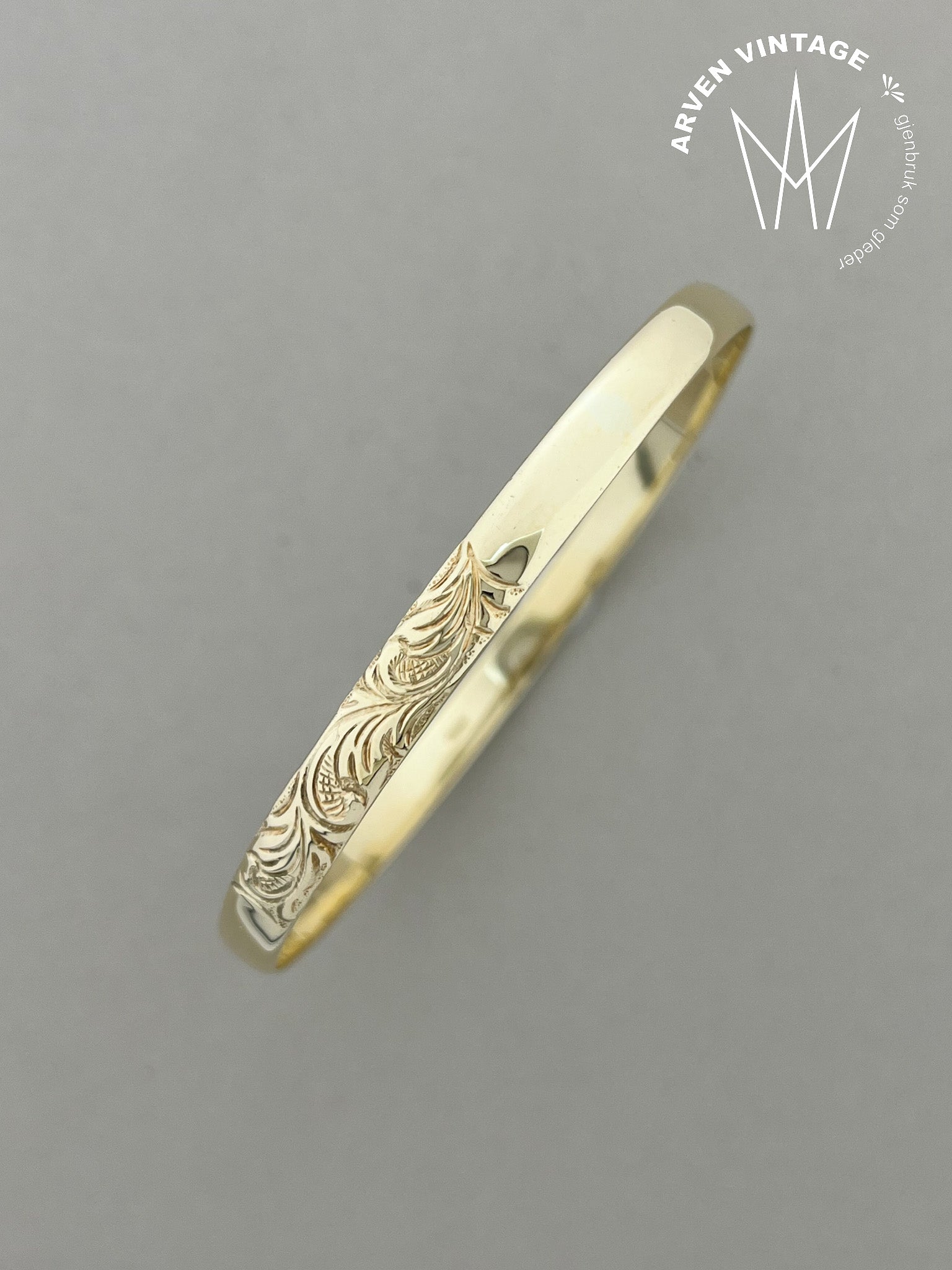 Vintage armring gult gull