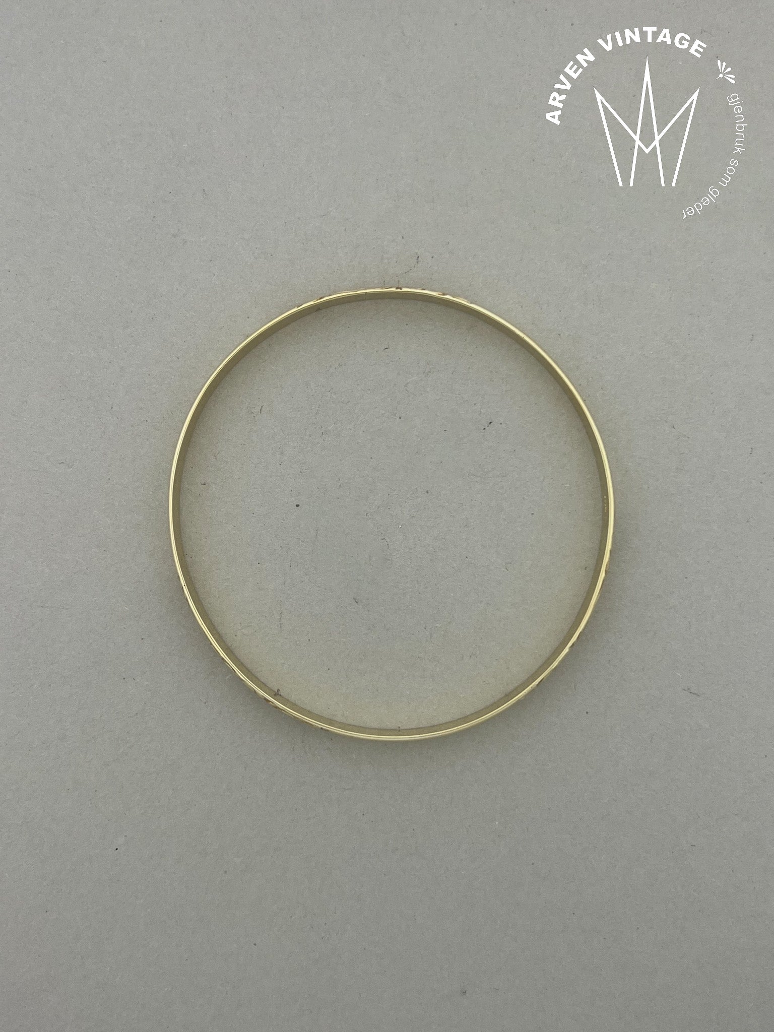 Vintage armring gult gull