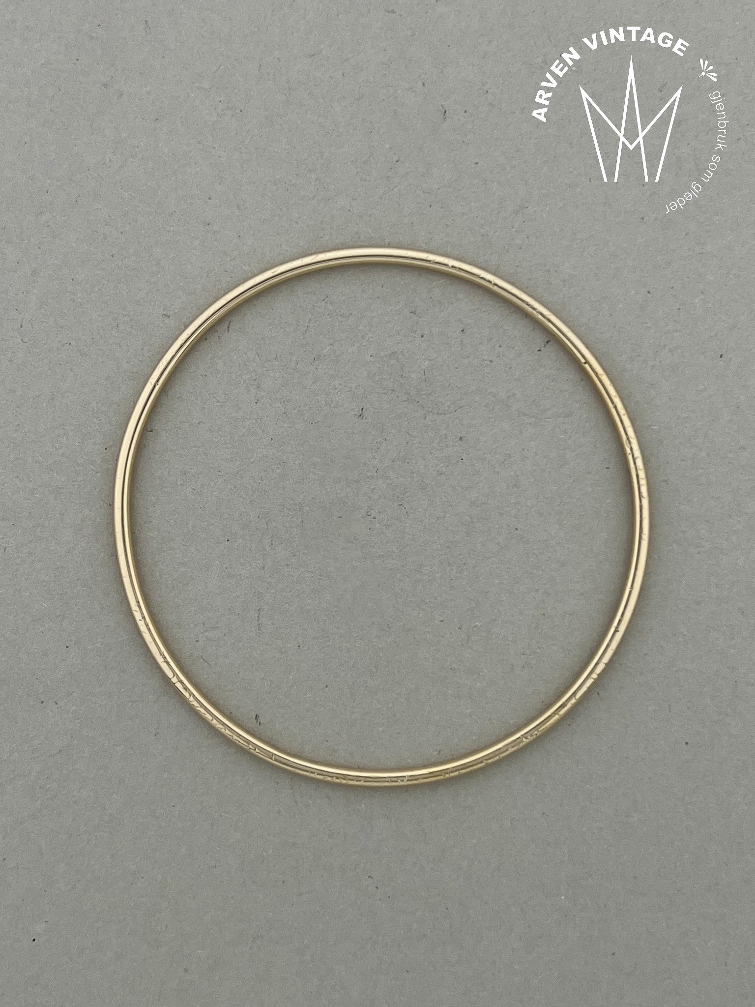 Vintage armring gult gull