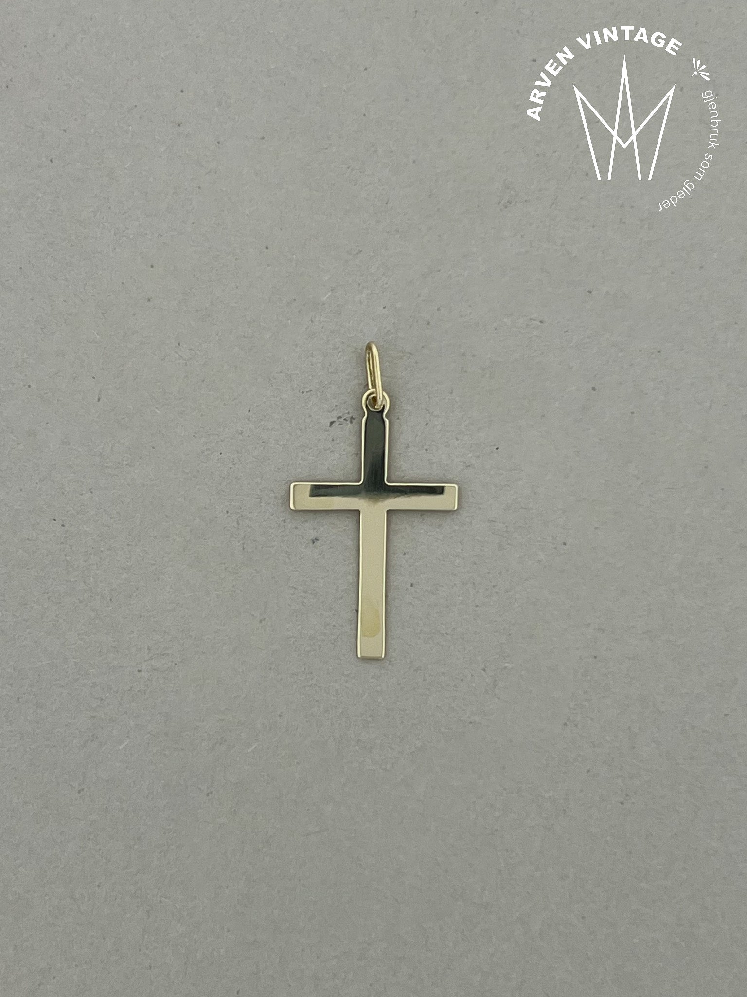 Vintage korsanheng gult gull