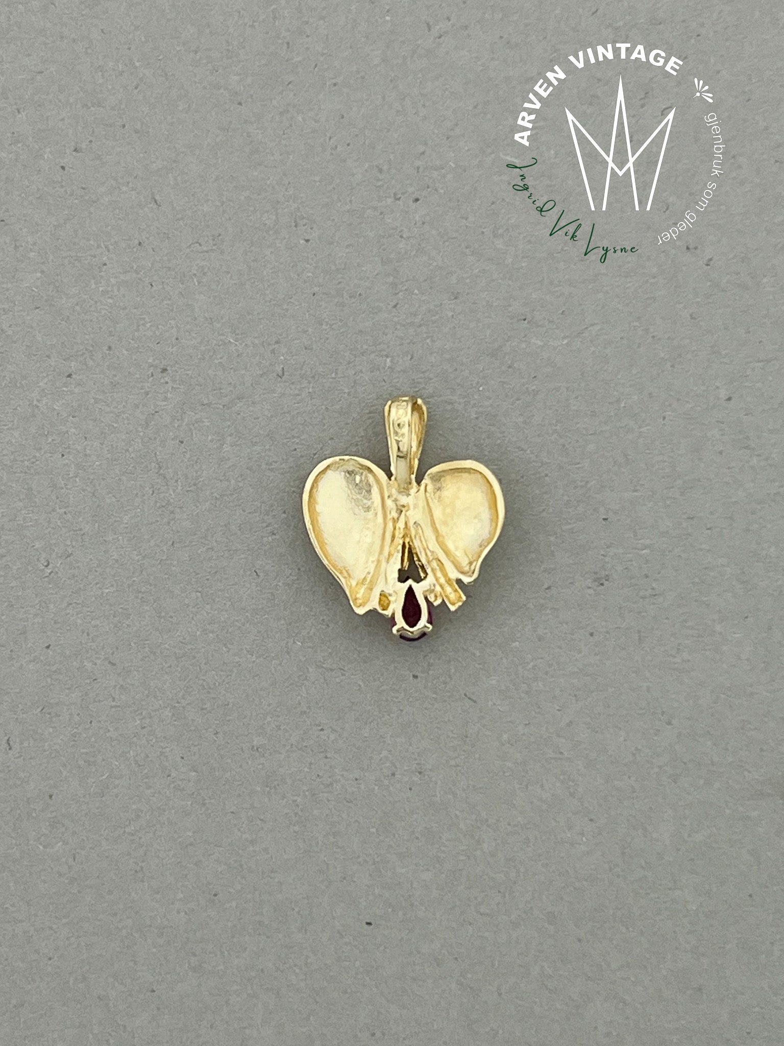 Vintage anheng gult gull