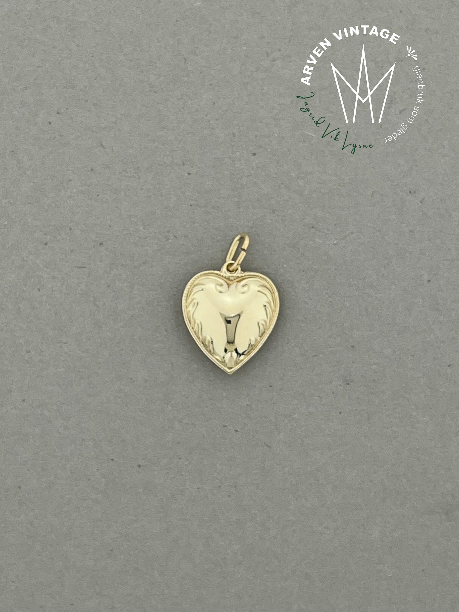 Vintage anheng gult gull