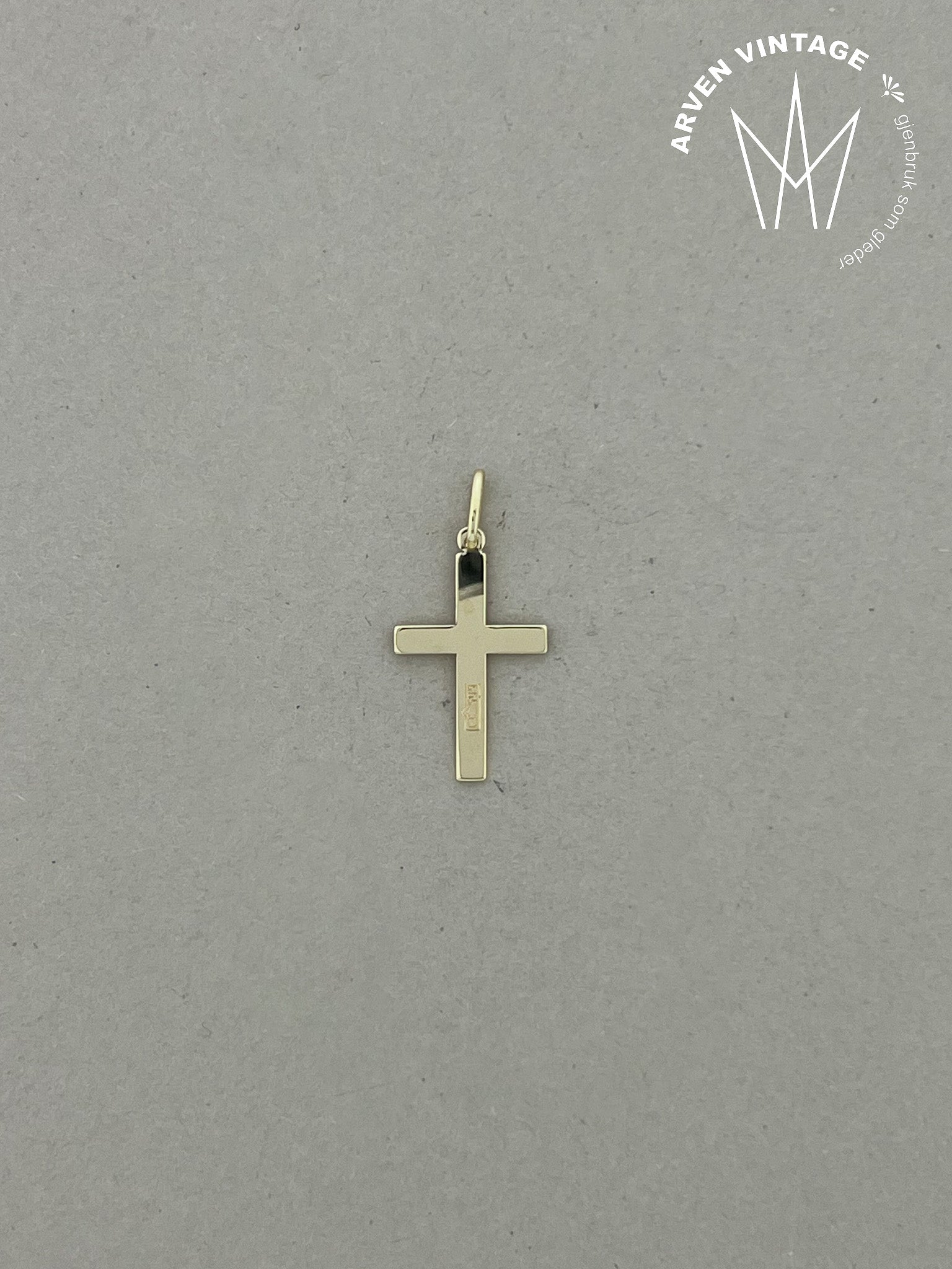 Vintage kors anheng gult gull