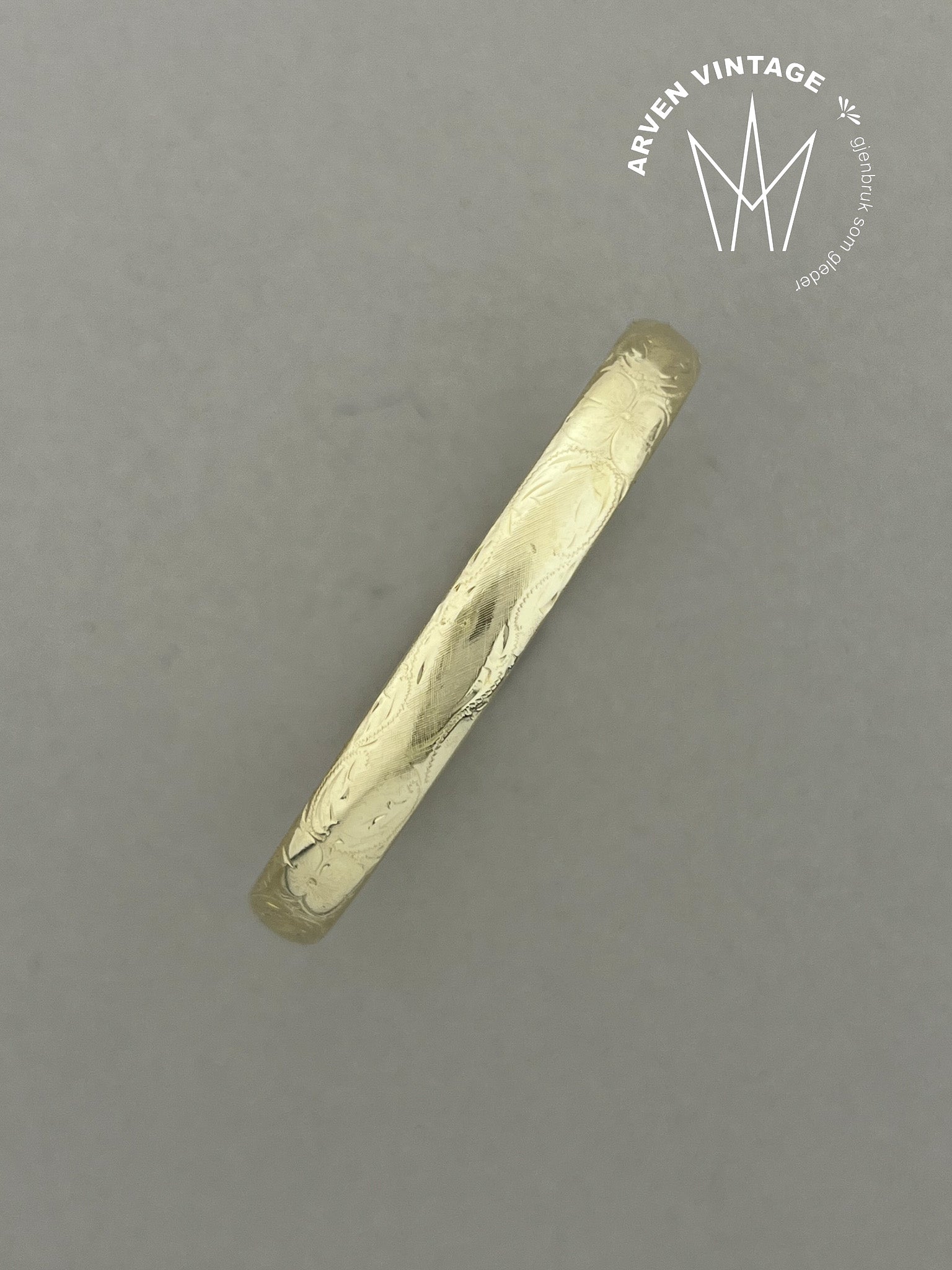 Vintage armring gult gull
