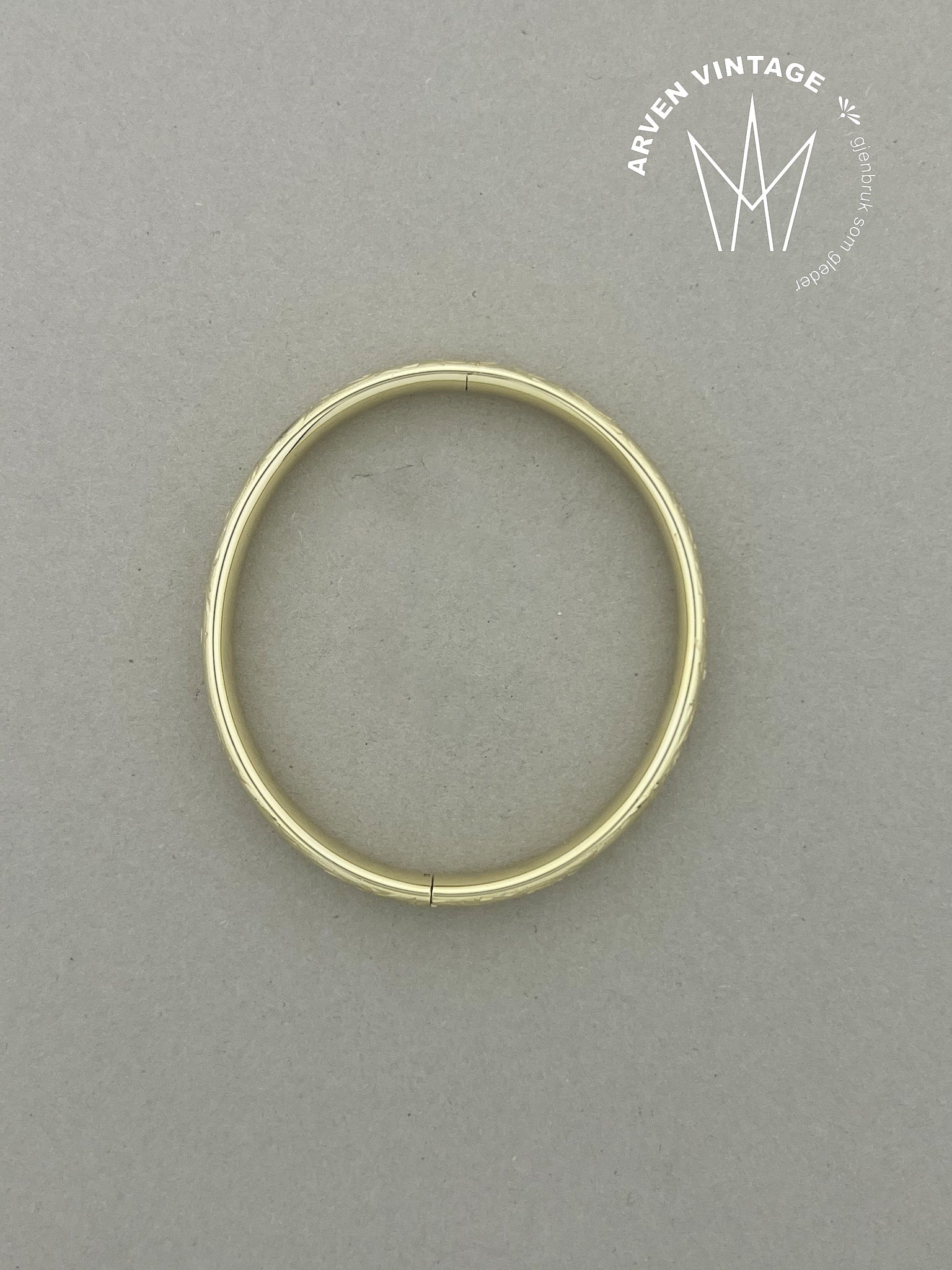 Vintage armring gult gull