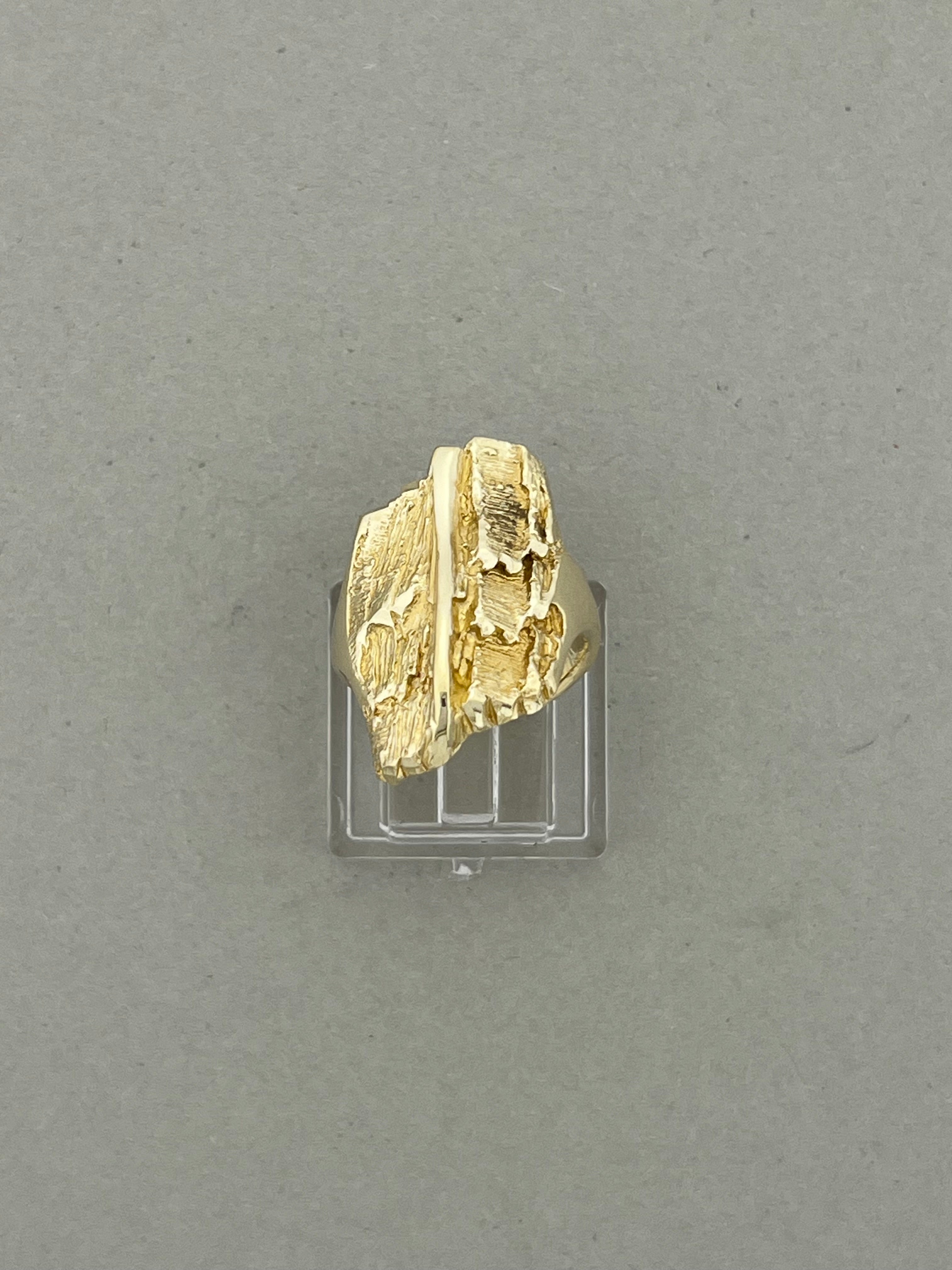 Vintage GAIA ring gult gull 53