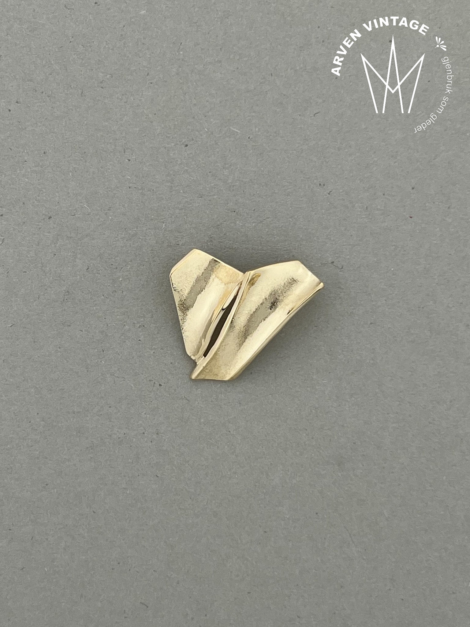 Vintage anheng gult gull