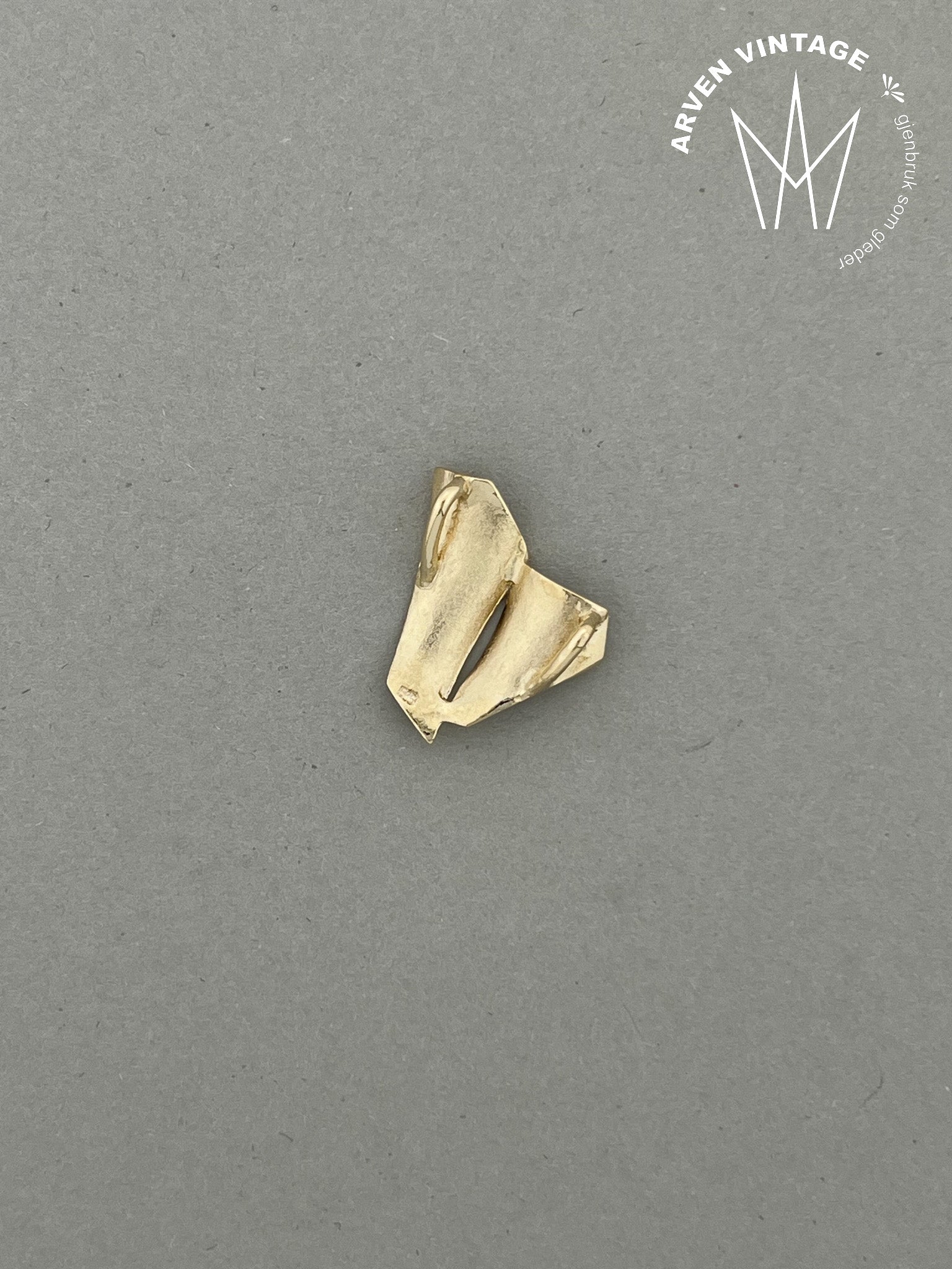 Vintage anheng gult gull