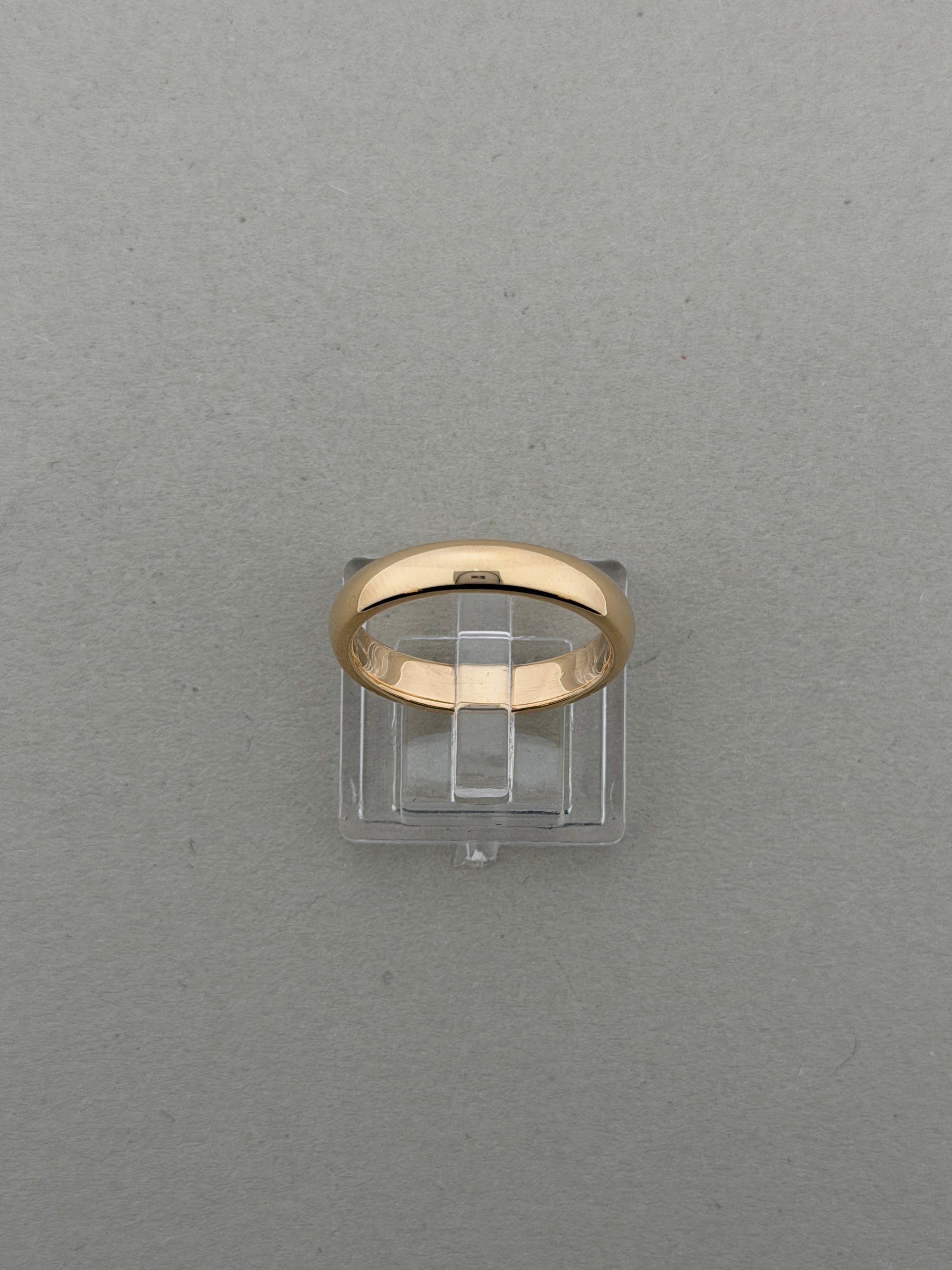 Vintage glatt ring gult gull str 56