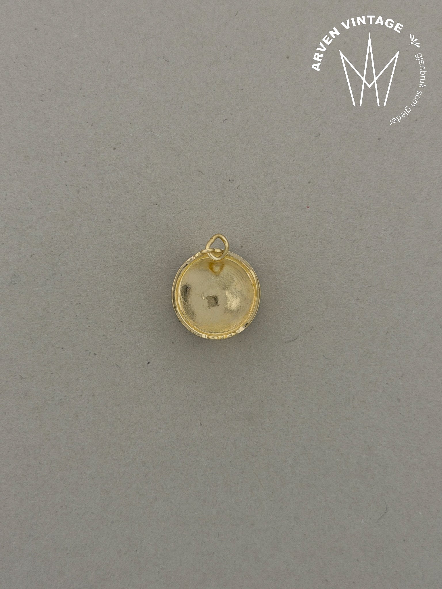 Vintage anheng gult gull