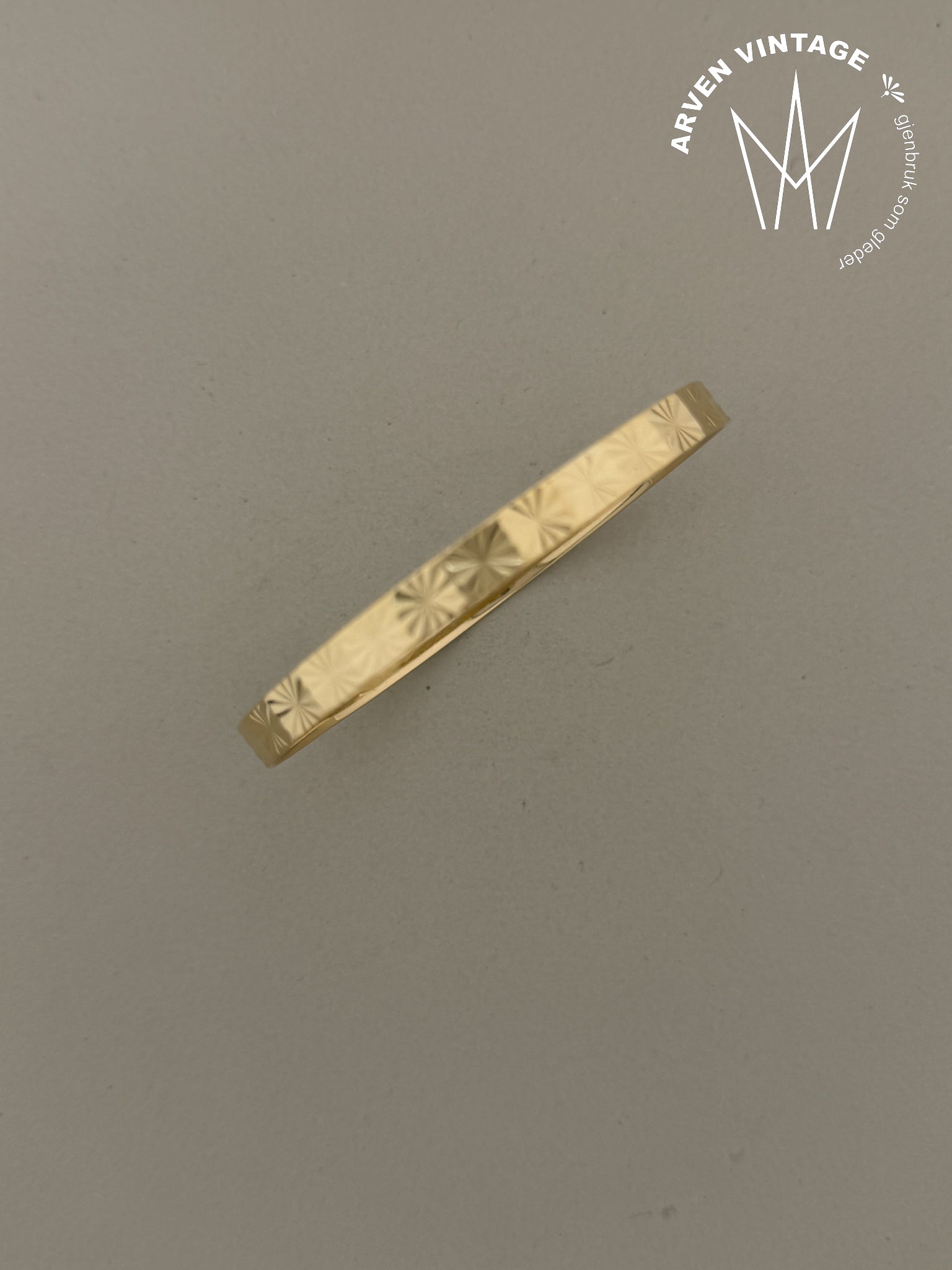 Vintage armring gult gull