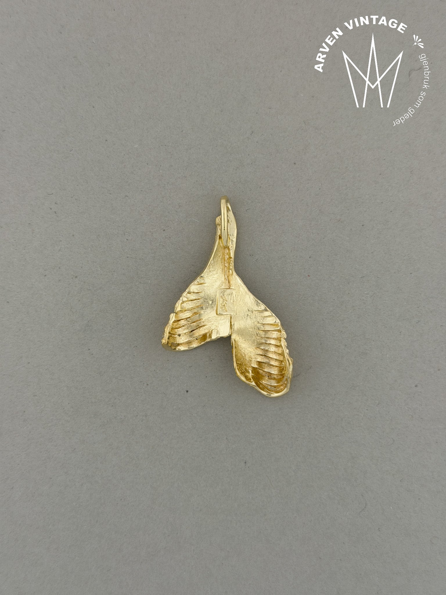 Vintage anheng gult gull