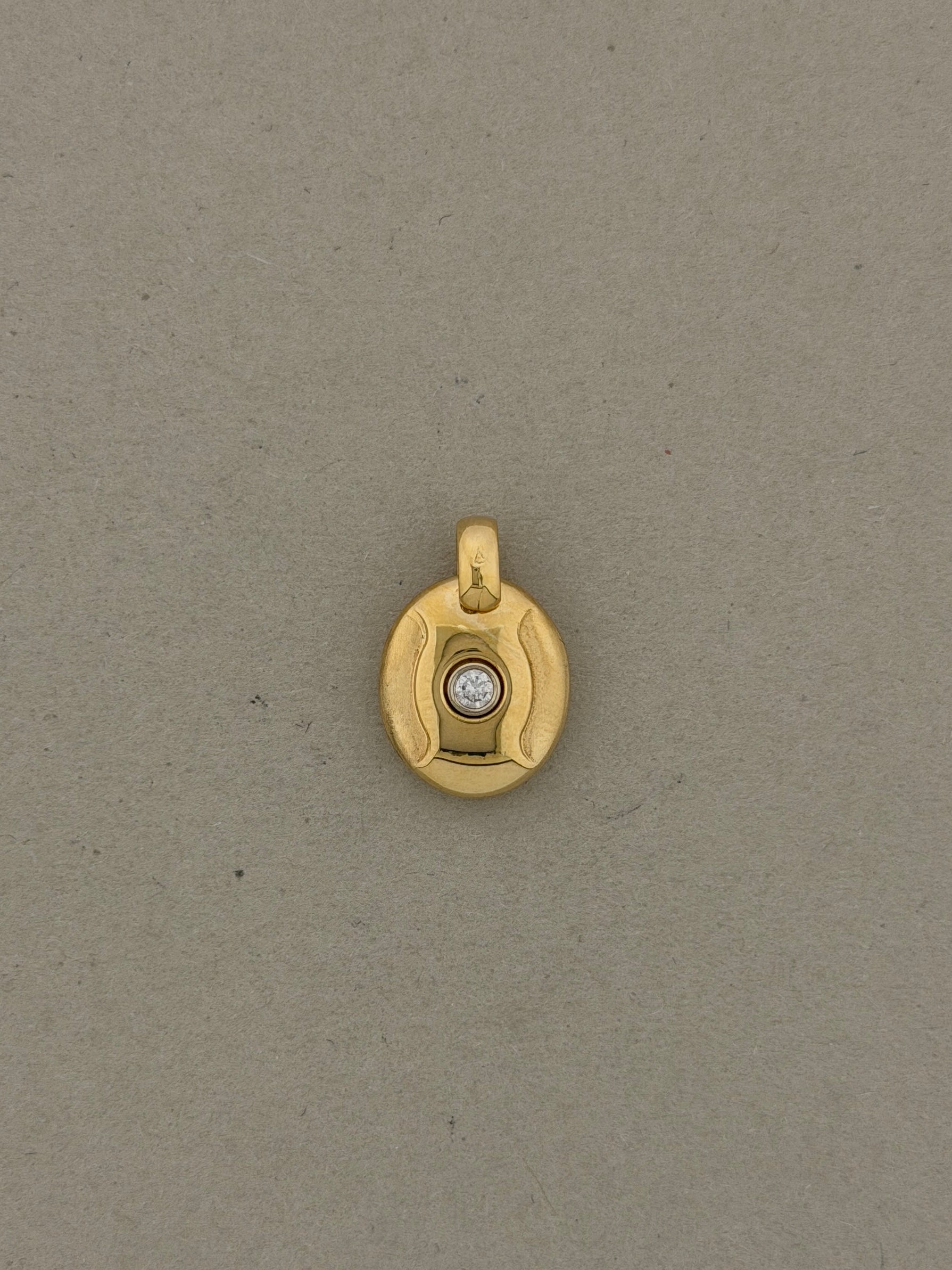 Vintage anheng gult gull 18K