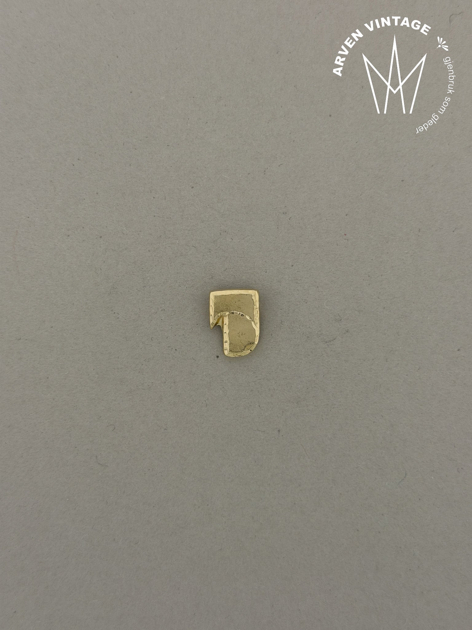 Vintage anheng gult gull