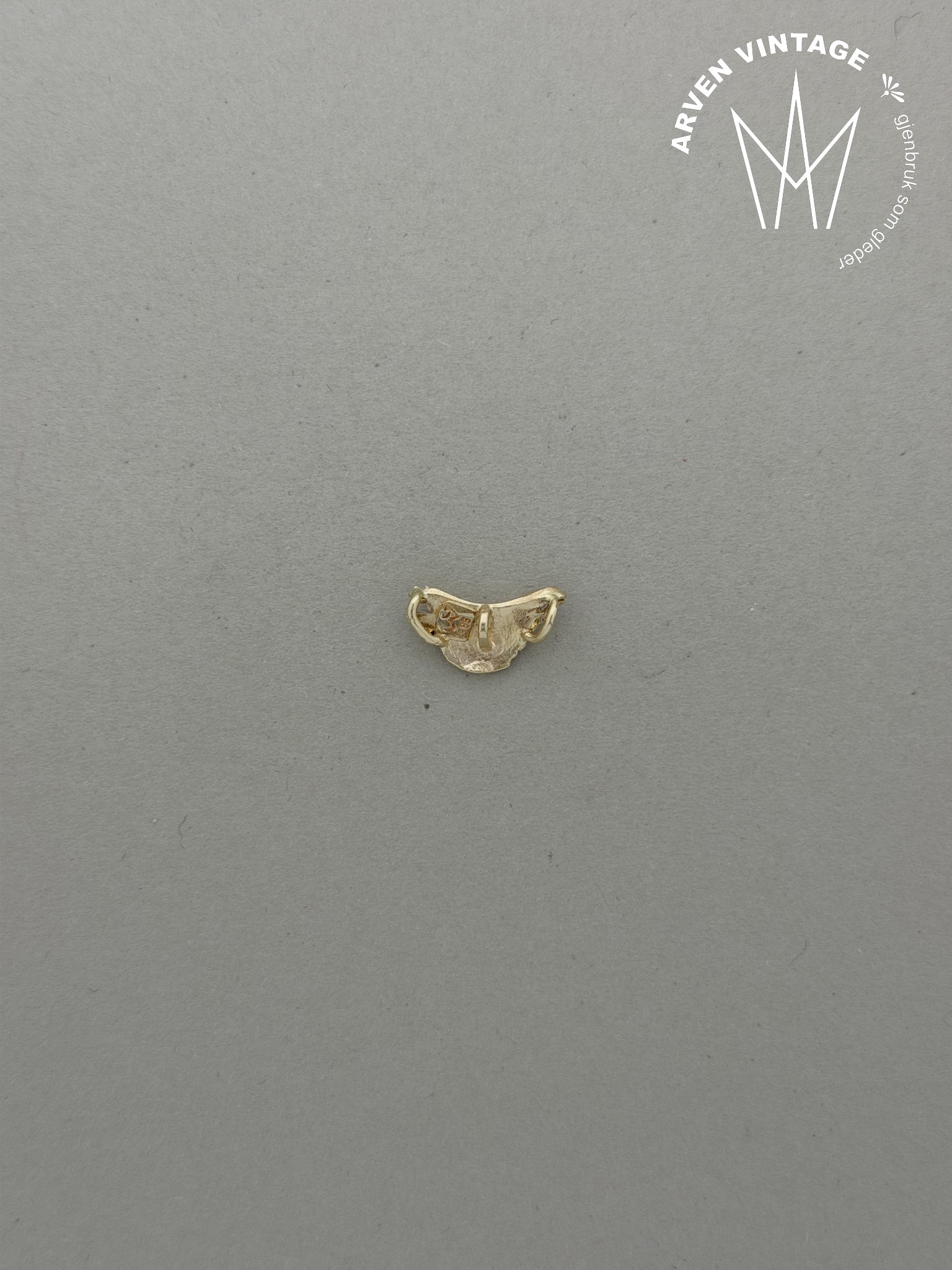 Vintage diamantanheng gult gull