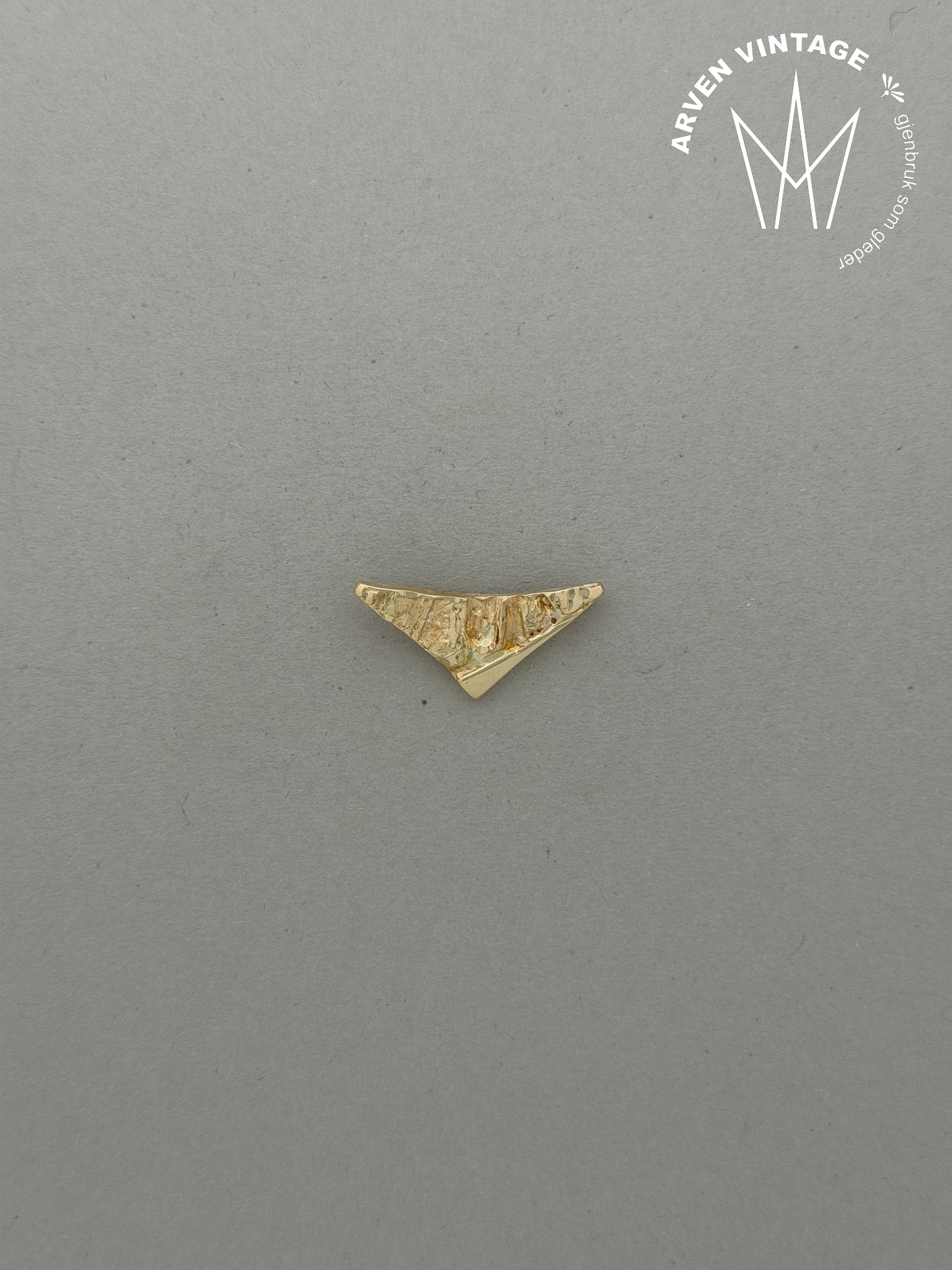 Vintage anheng gult gull