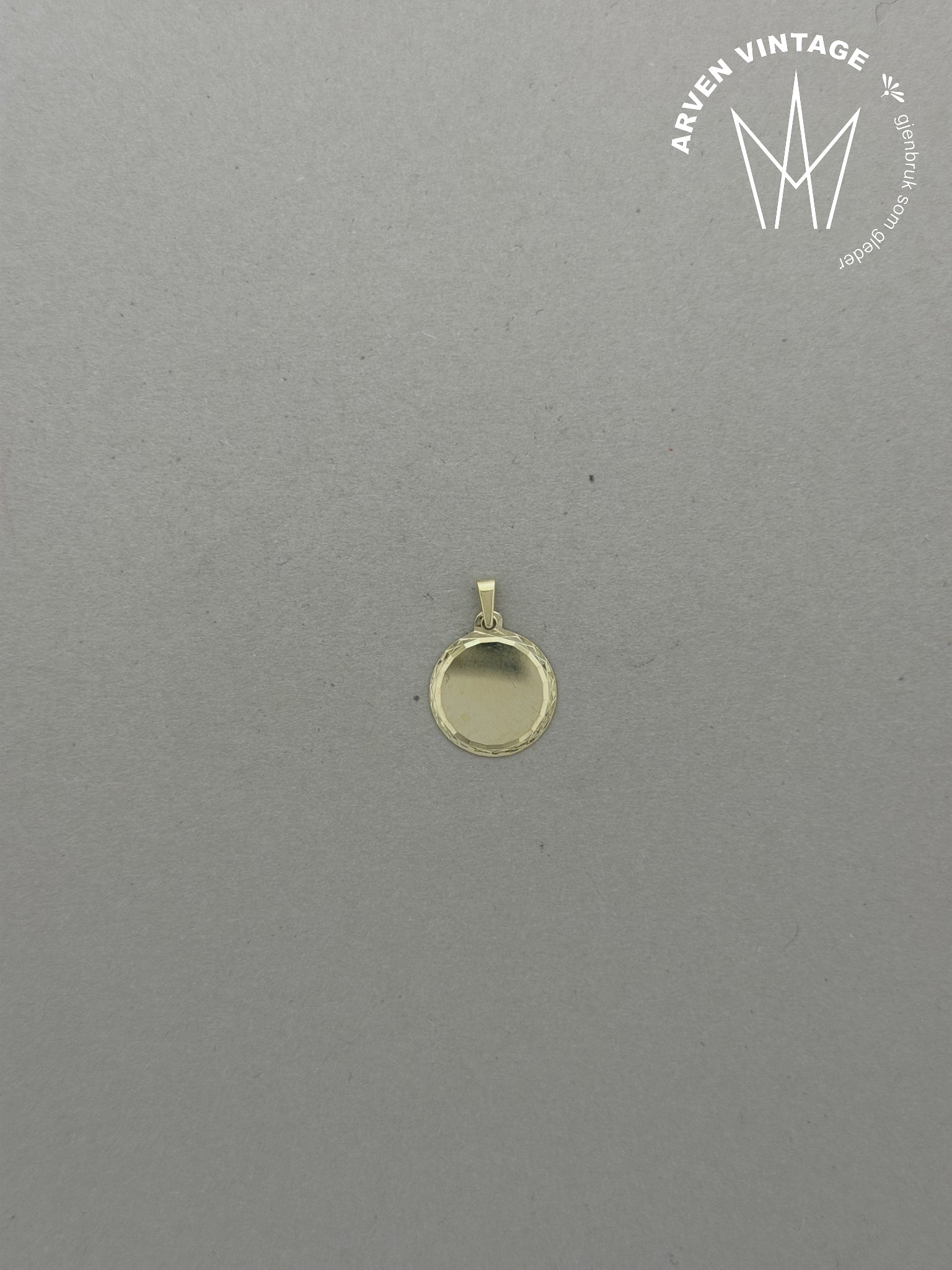 Vintage anheng gult gull