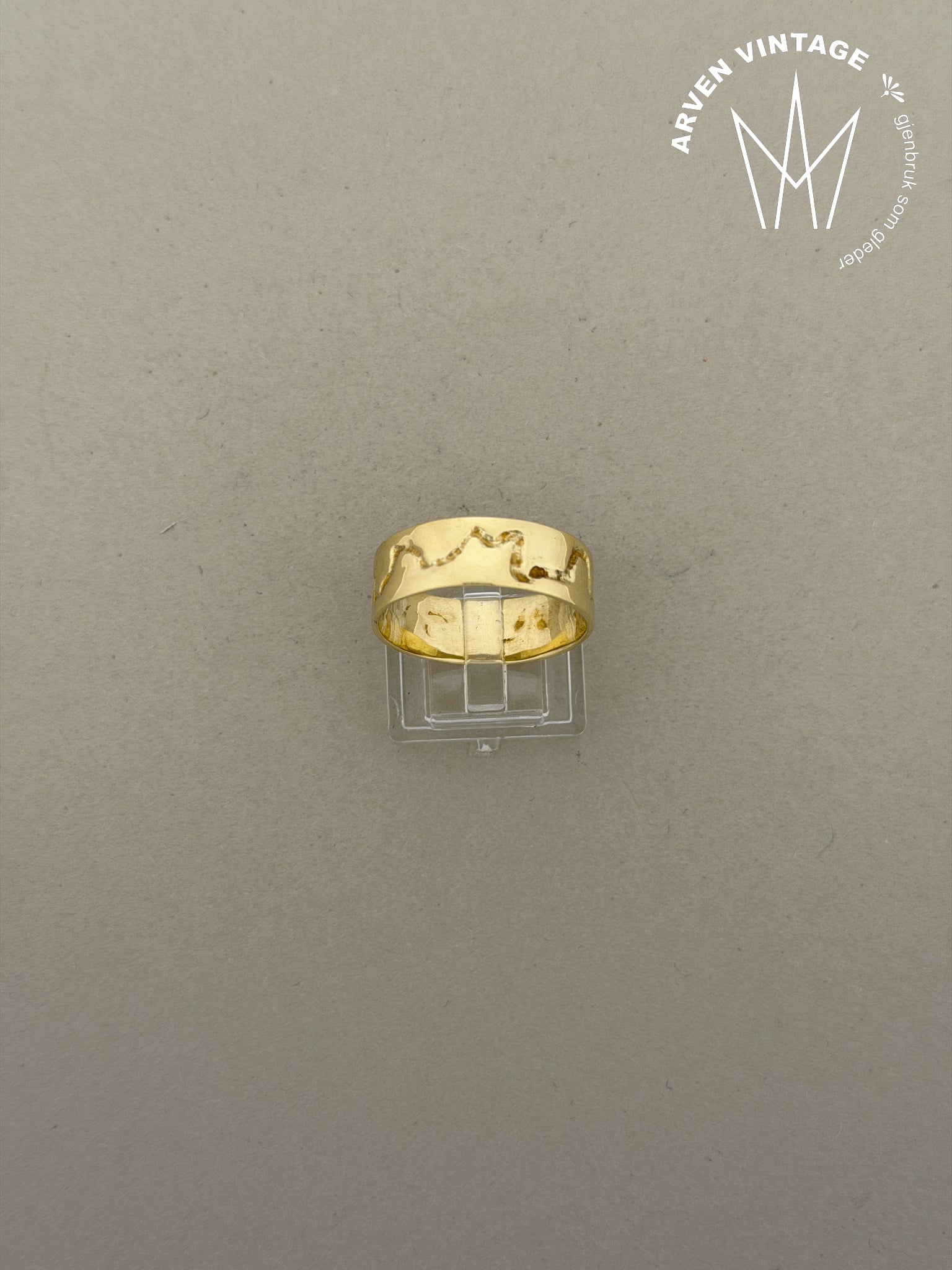 Vintage ring gult gull str65