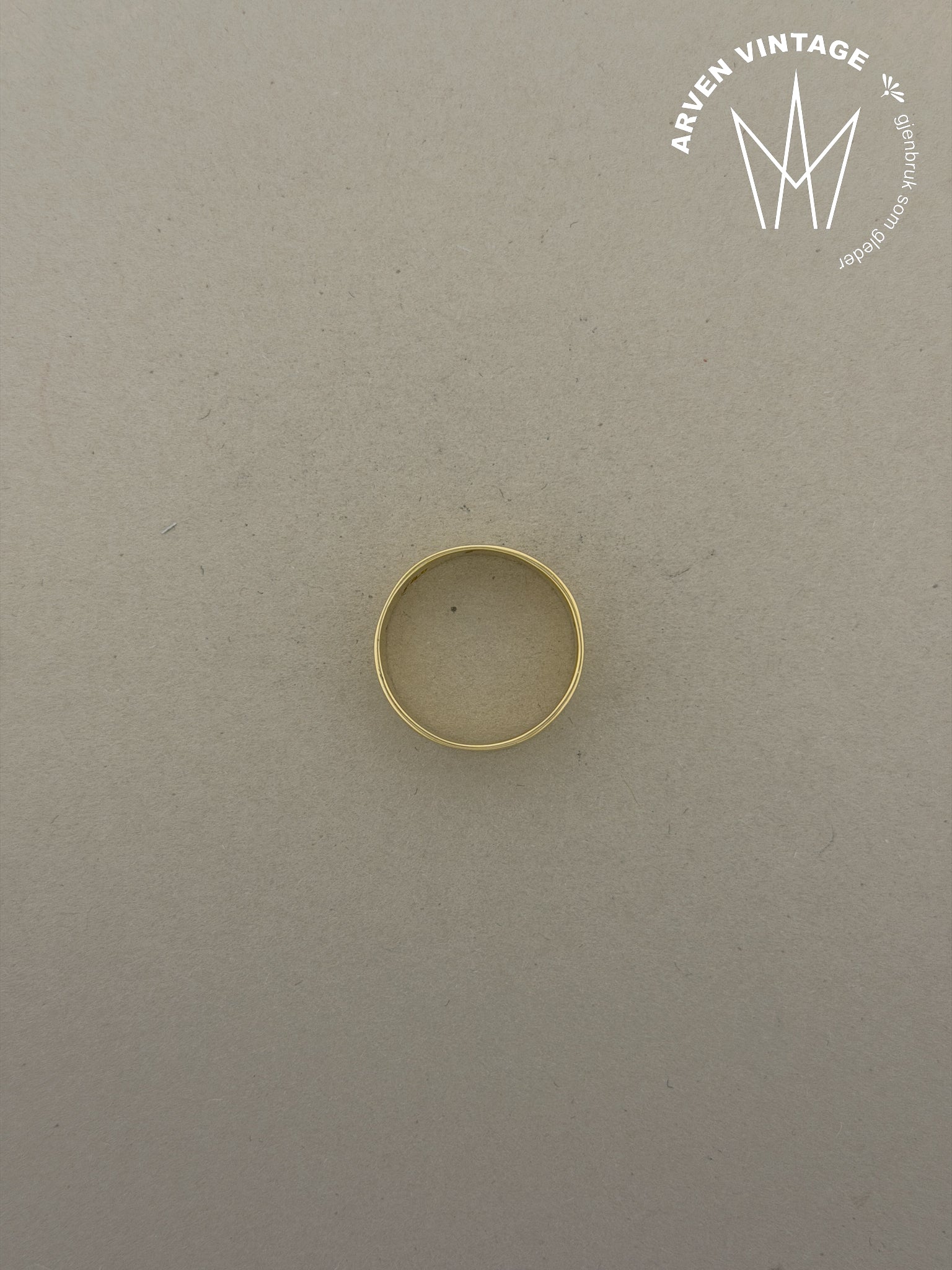 Vintage ring gult gull str65