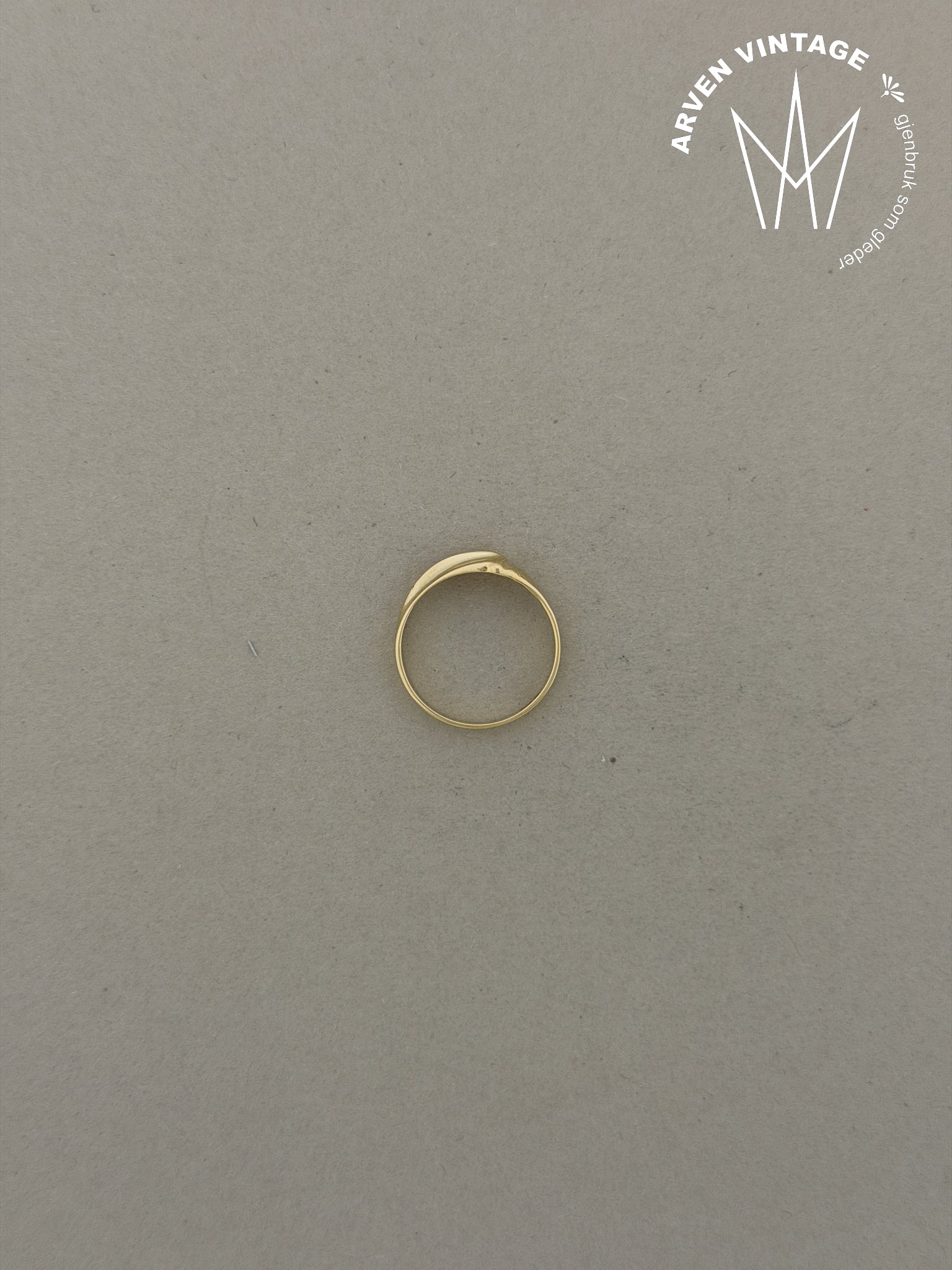 Vintage ring gult gull str52