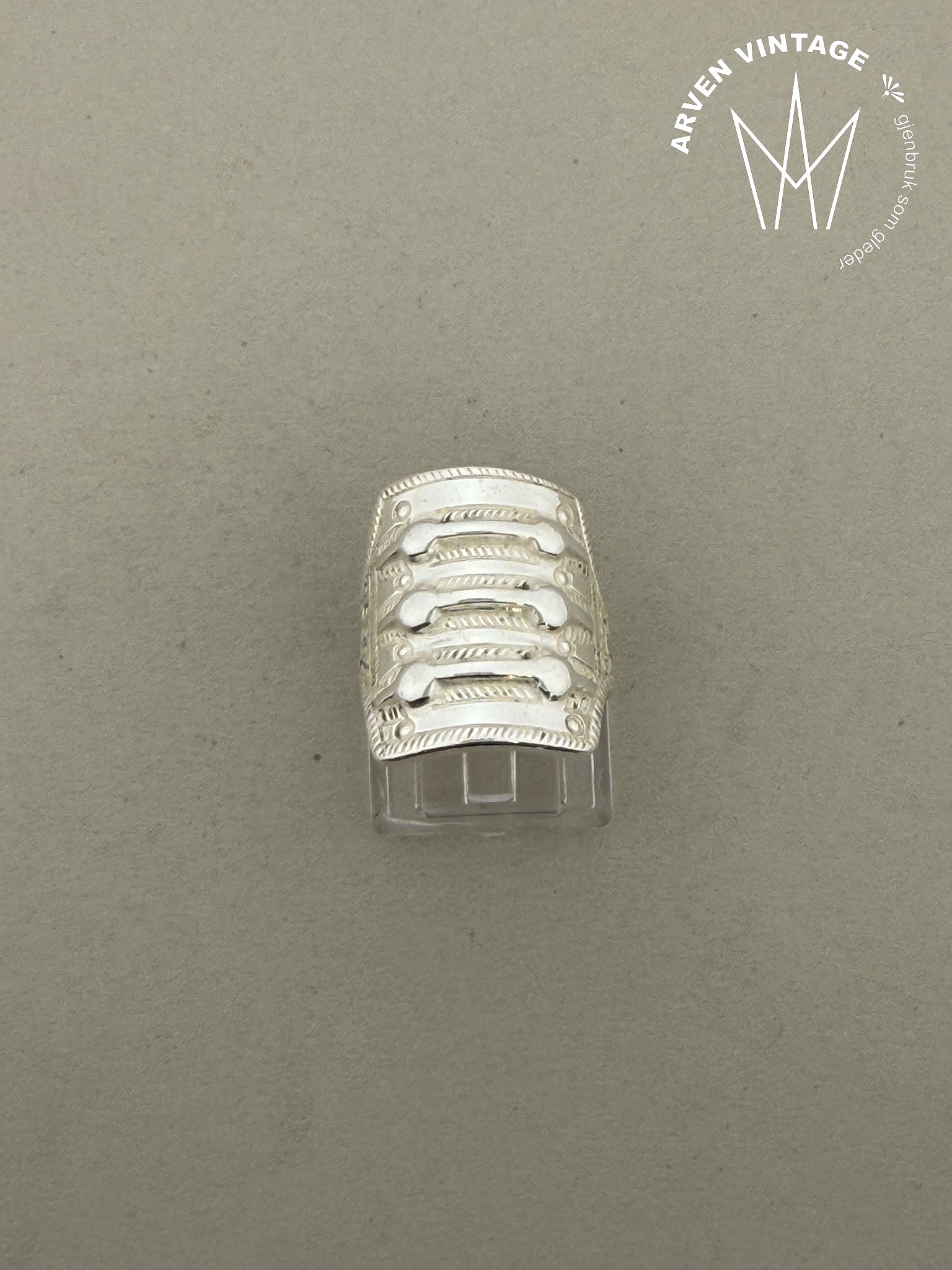 Vintage David-Andersen Saga sølvring str 55